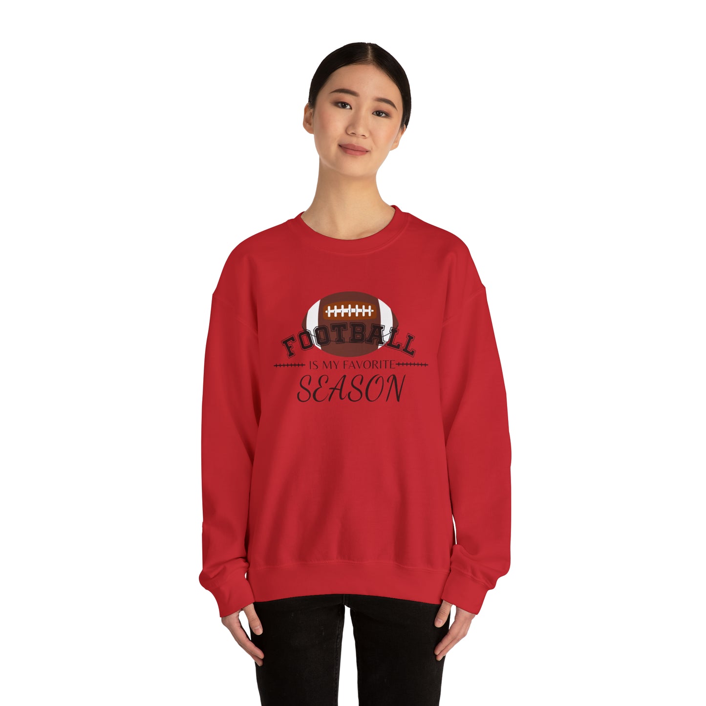 Football is My Favorite Season Unisex Heavy Blend™ Crewneck Sweatshirt