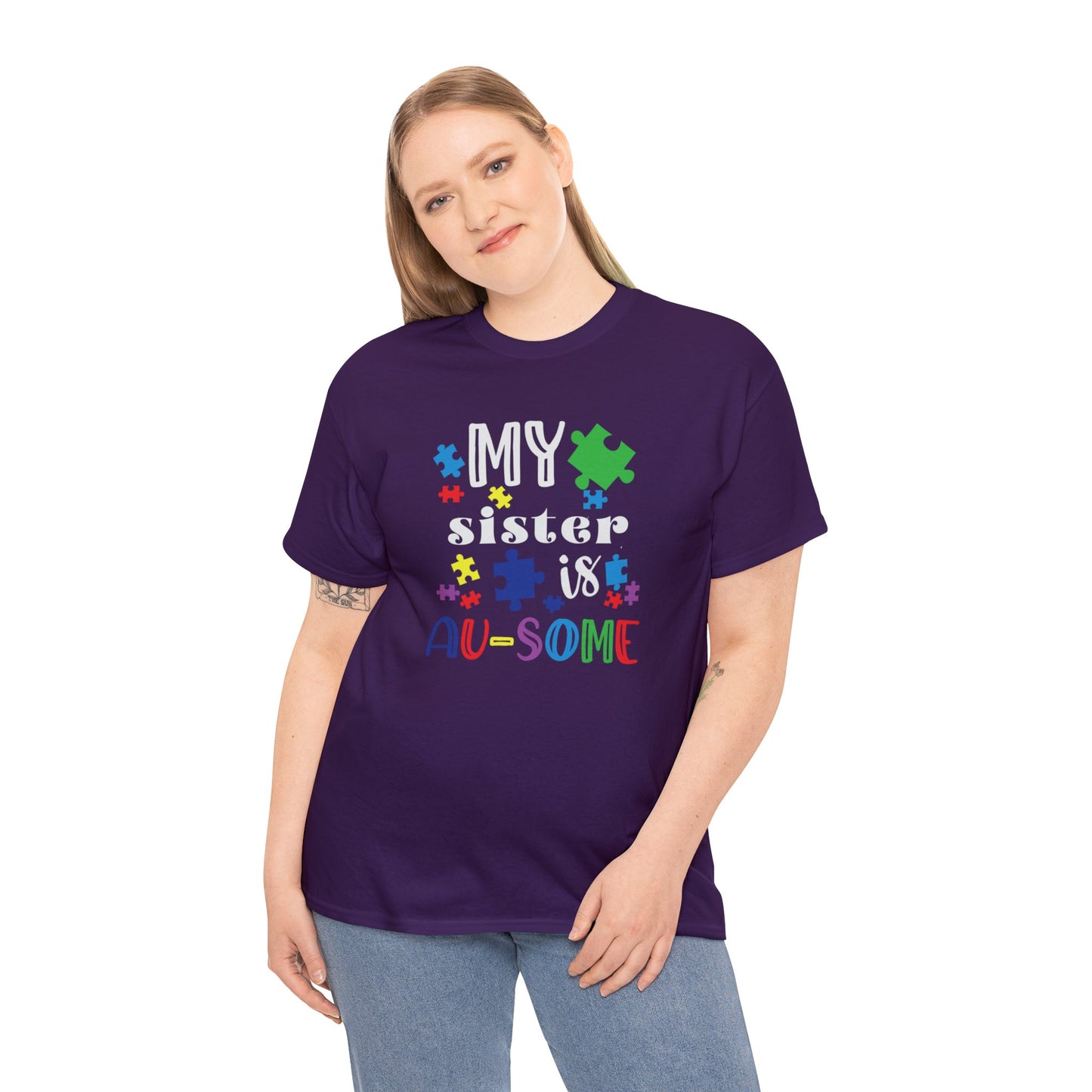 My Sister is AU-SOME Unisex Heavy Cotton Tee