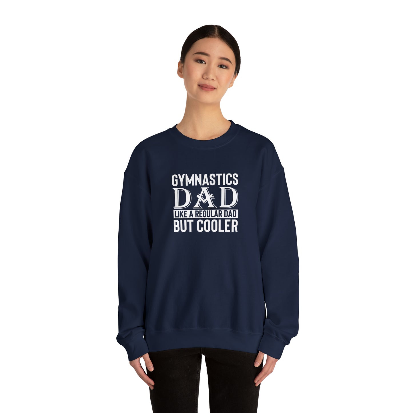 Gymnastics Dad like Regular Dad but Cooler Unisex Heavy Blend™ Crewneck Sweatshirt