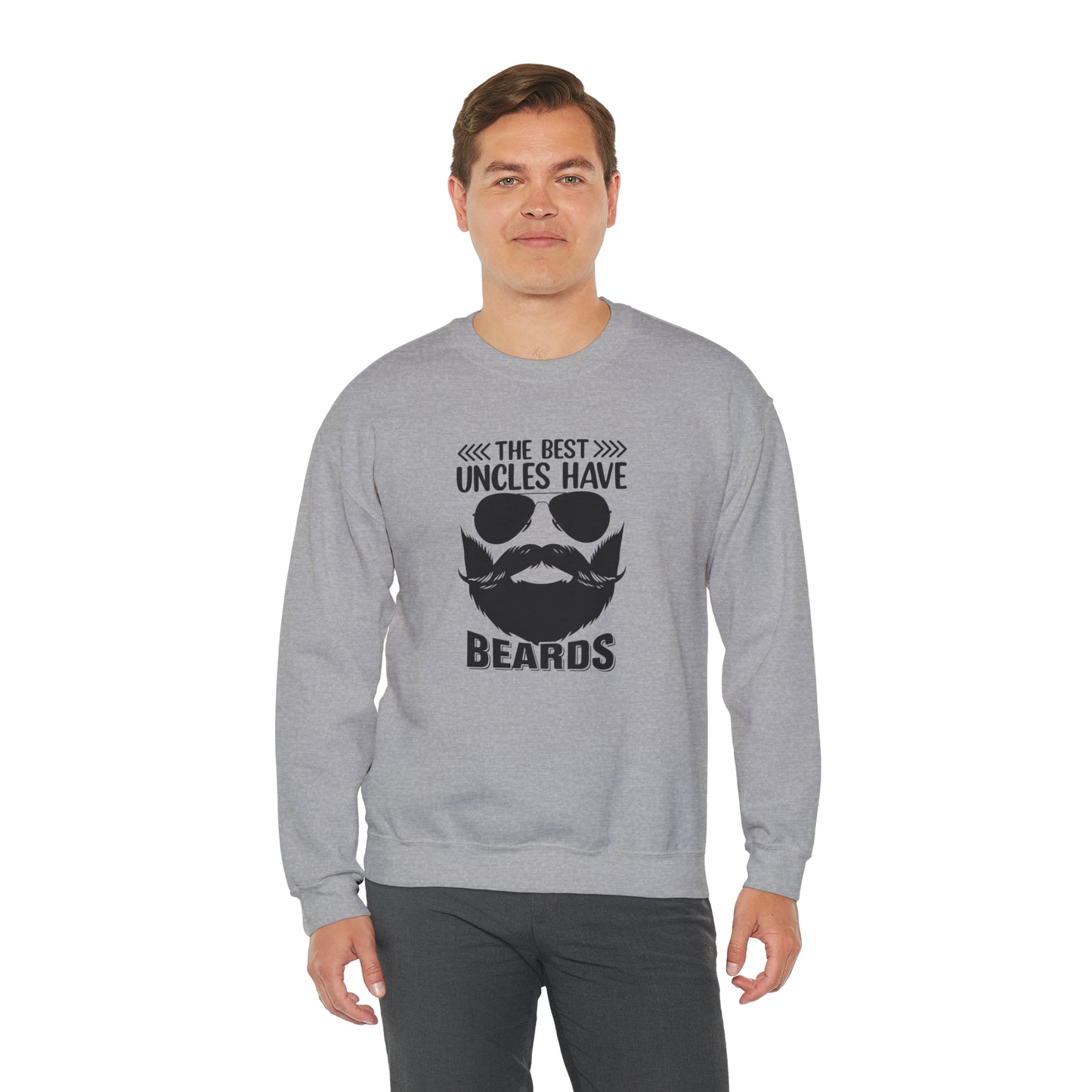 The Best Uncles Have Beards Unisex Heavy Blend™ Crewneck Sweatshirt