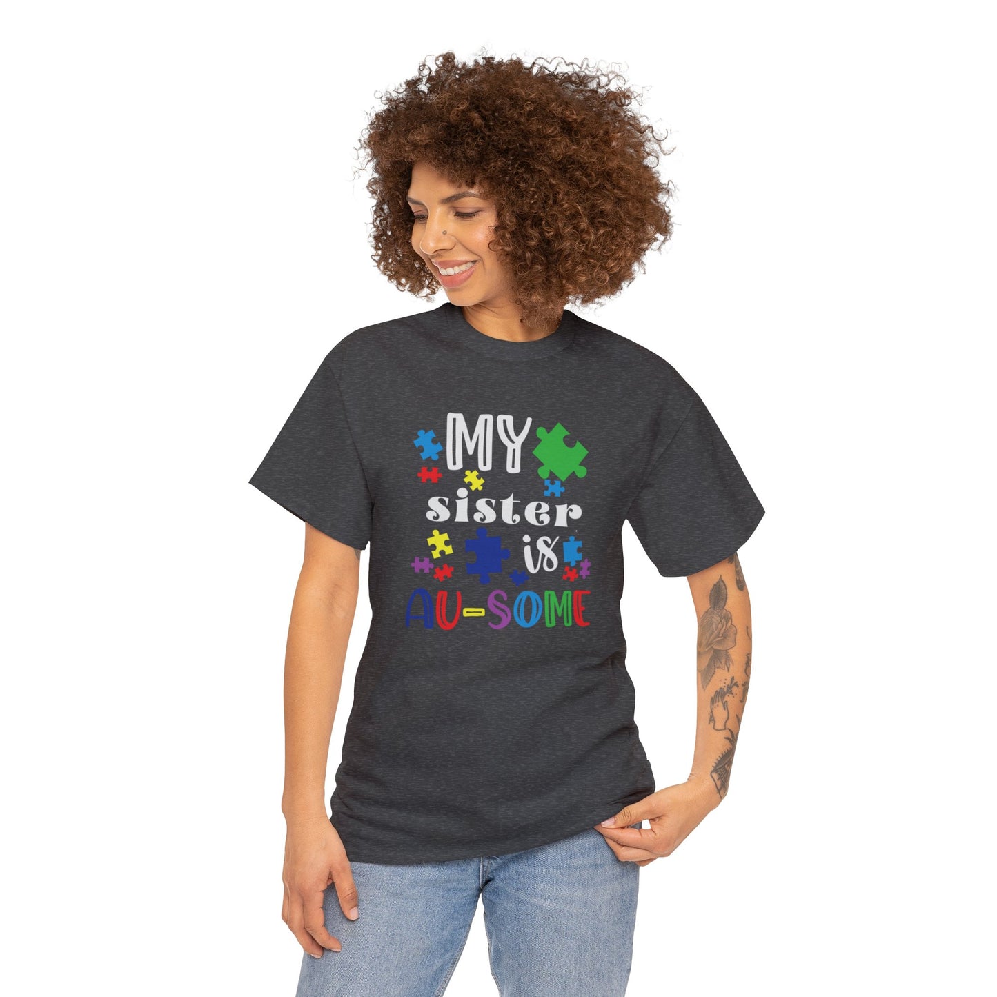 My Sister is AU-SOME Unisex Heavy Cotton Tee