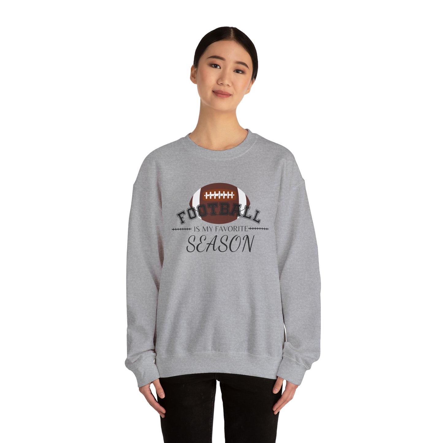 Football is My Favorite Season Unisex Heavy Blend™ Crewneck Sweatshirt