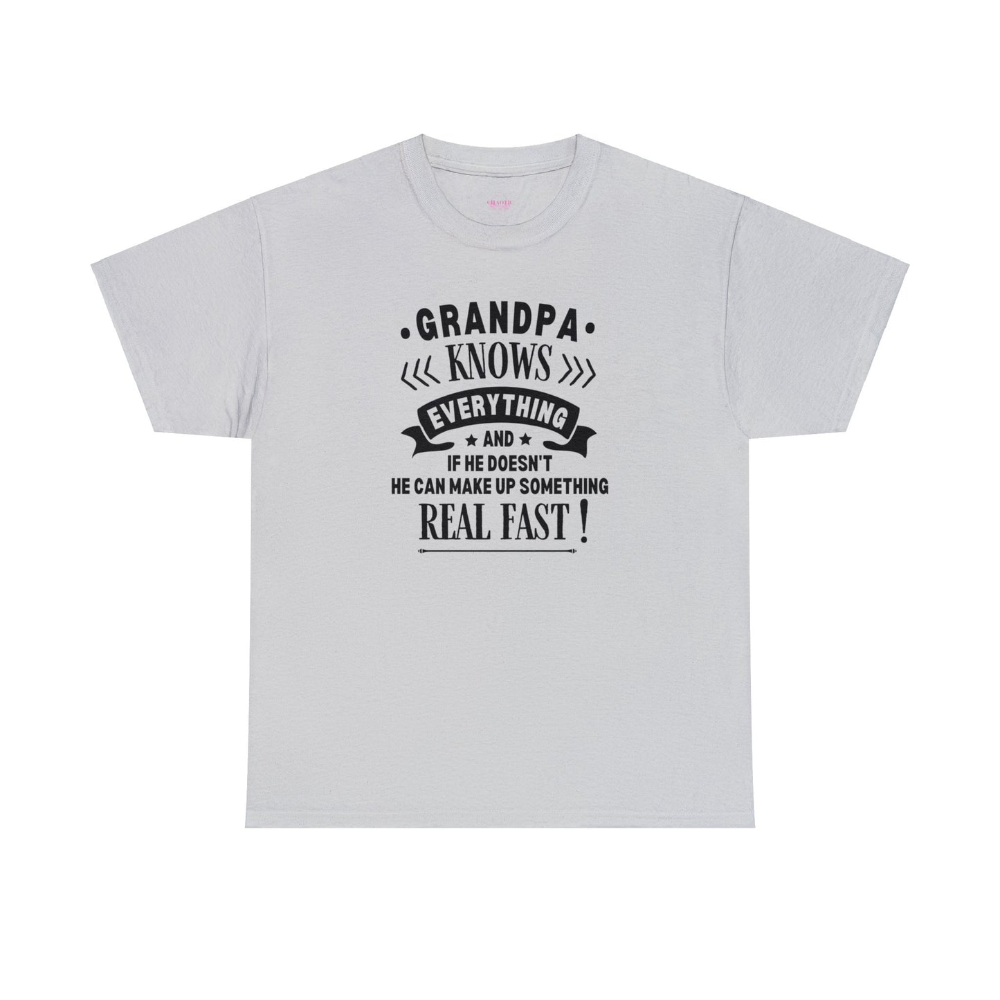 Grandpa Knows Everything Unisex Heavy Cotton Tee