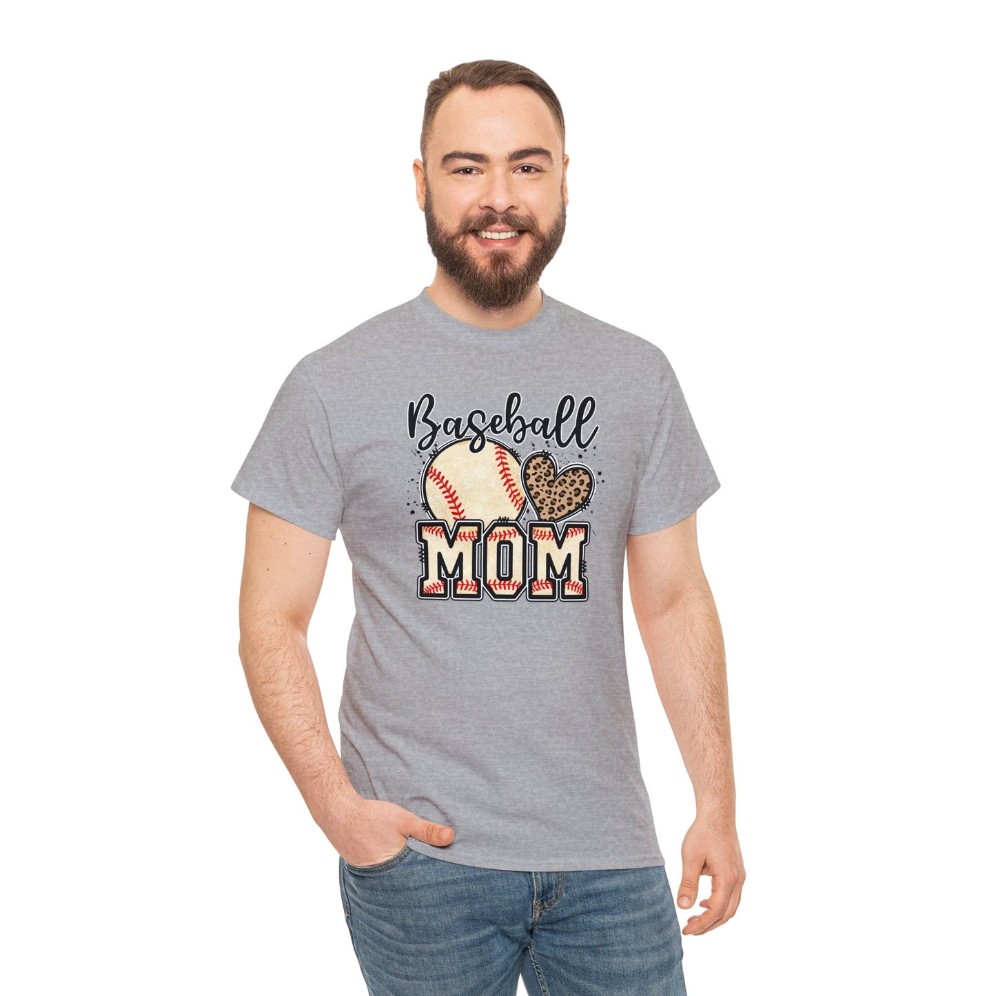 Baseball MOM shirt Unisex Heavy Cotton Tee