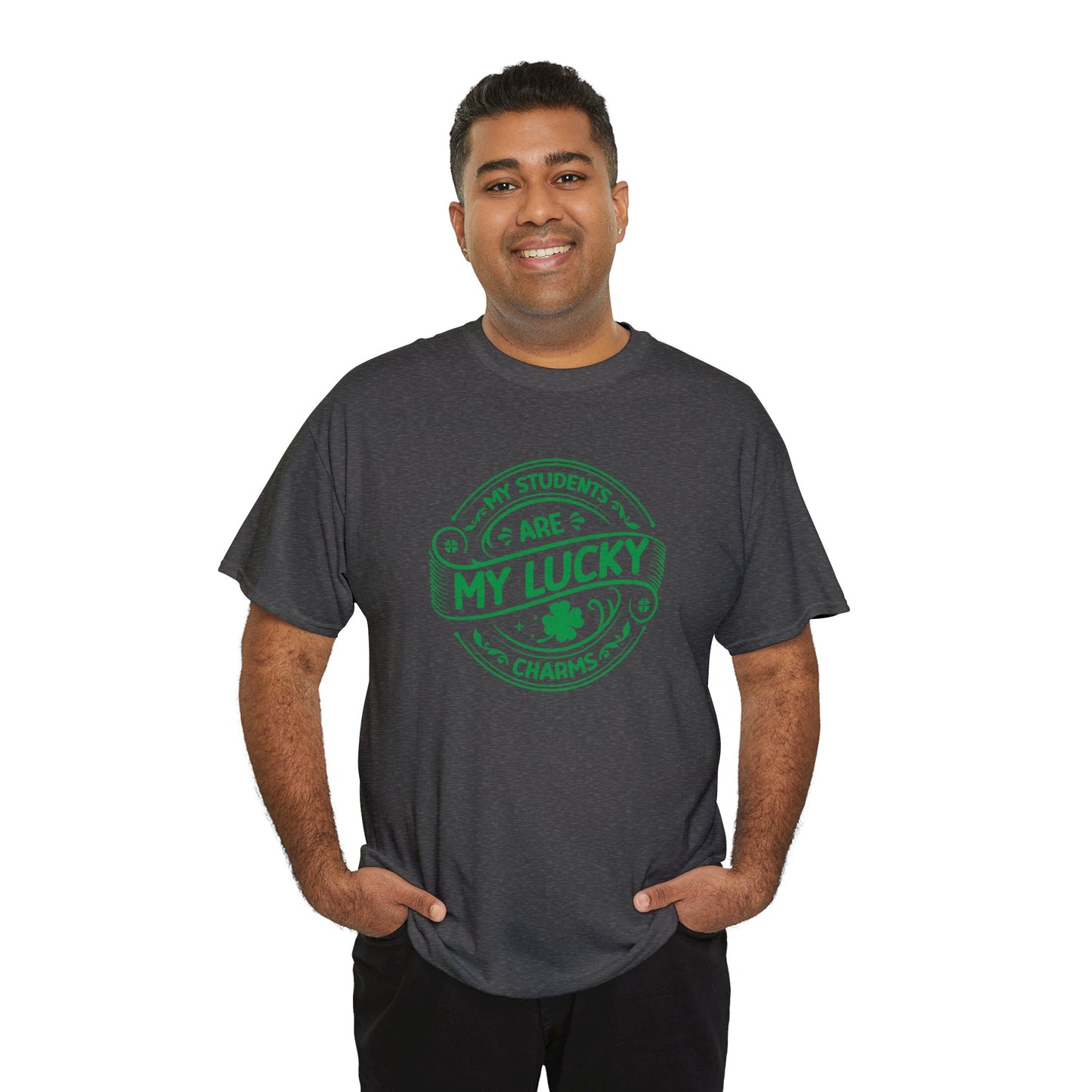 My Students Are My Lucky Charms St Patricks day shirt Unisex Heavy Cotton Tee