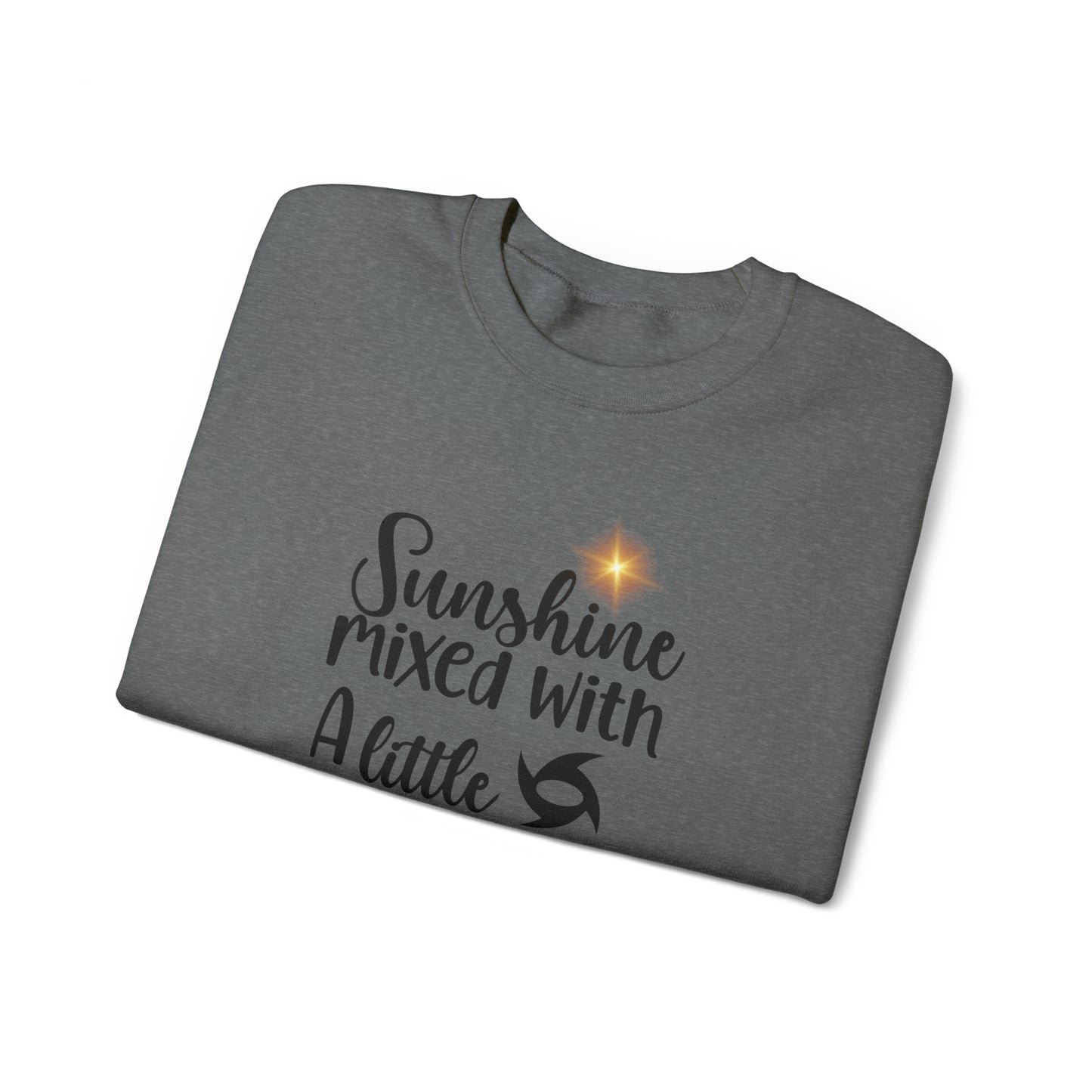Sunshine Mixed with a Little Hurricane Unisex Heavy Blend™ Crewneck Sweatshirt