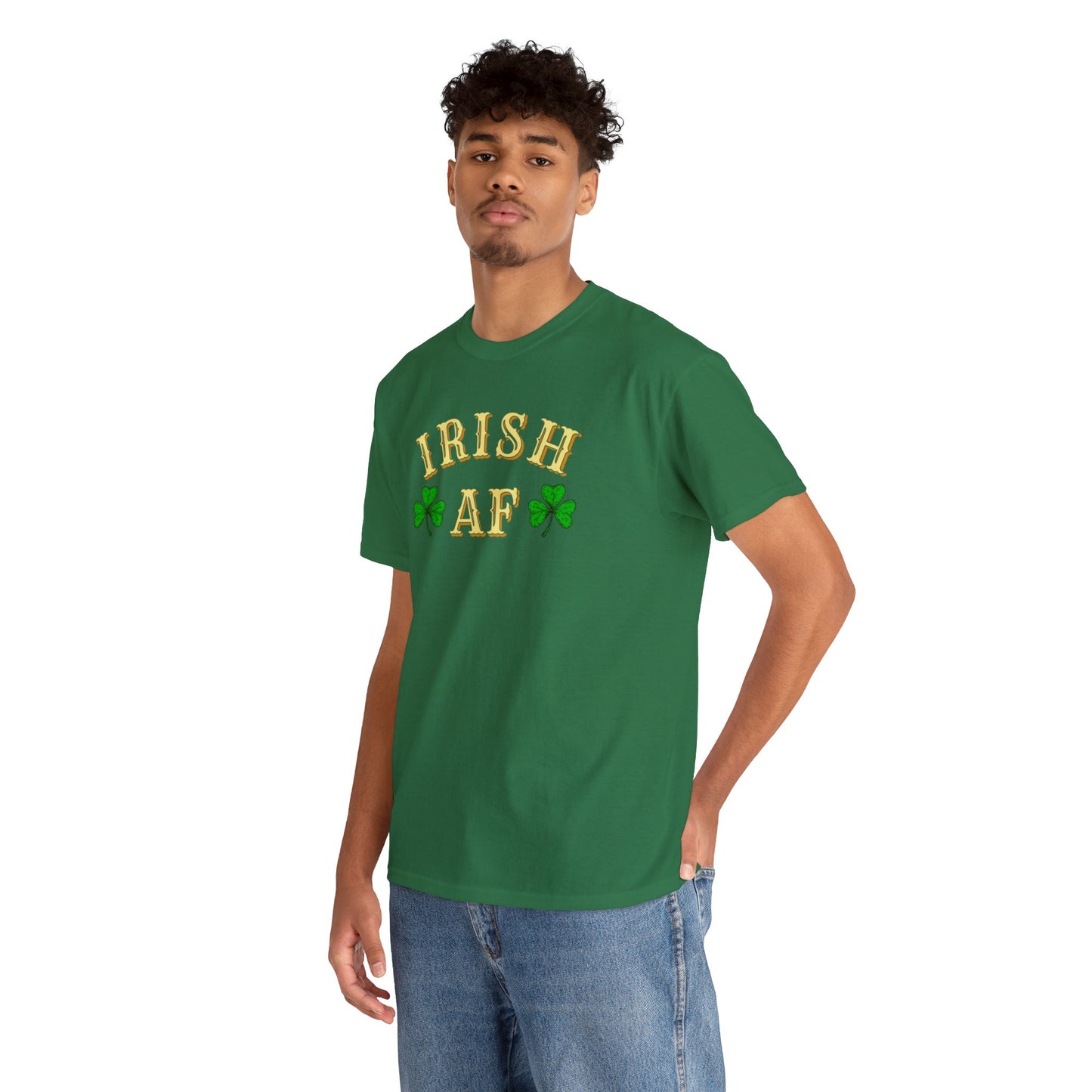 Irish AF St Patricks Day Unisex Heavy Cotton Tee