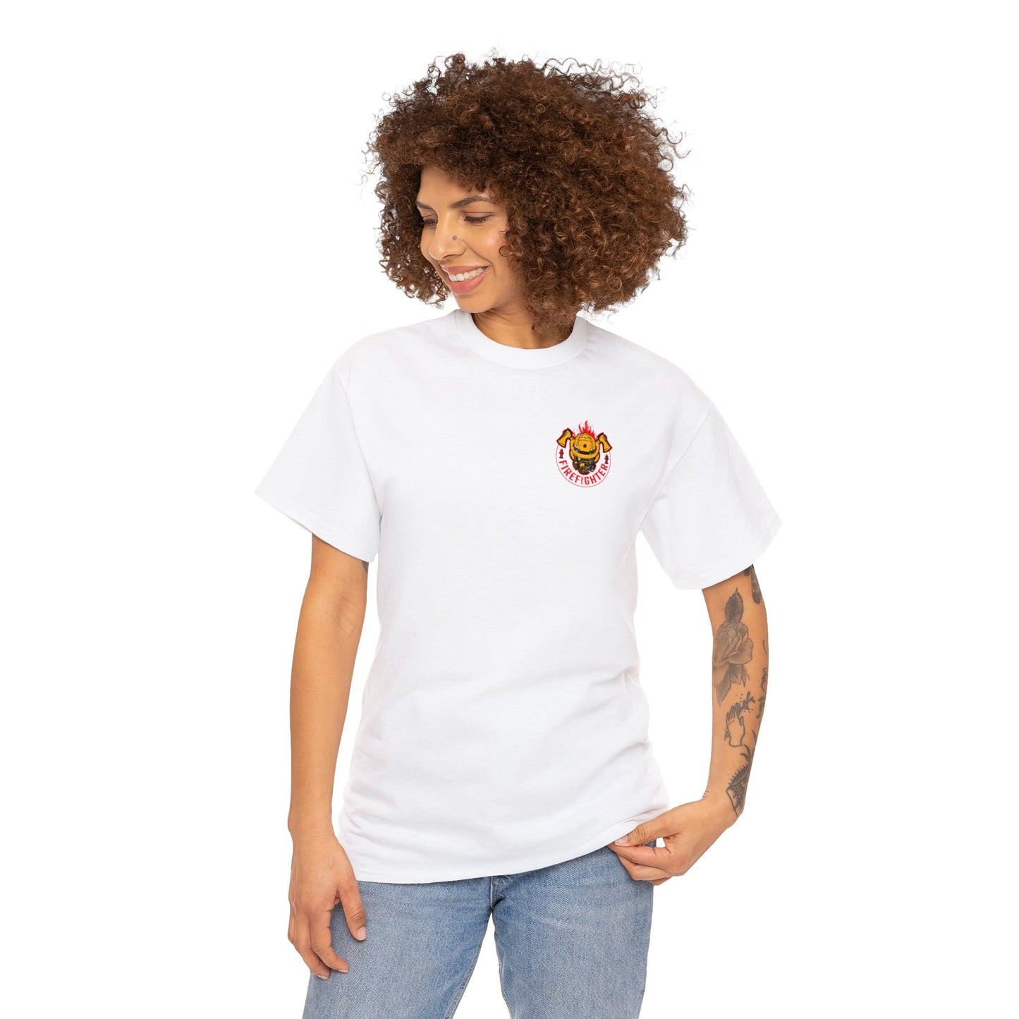 My Father is A Firefighter What's Your Superpower Unisex Heavy Cotton Tee