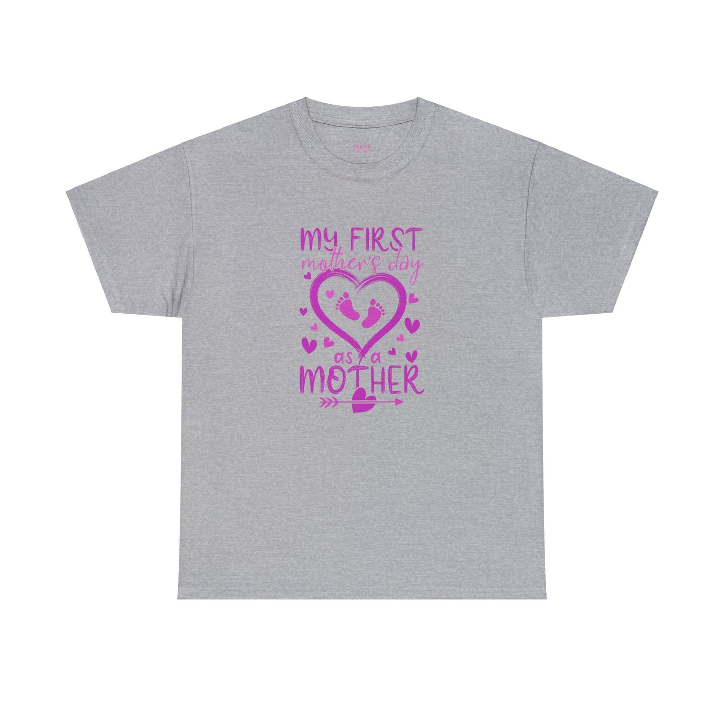 My 1st Mothers Day as a Mom Pink Unisex Heavy Cotton Tee