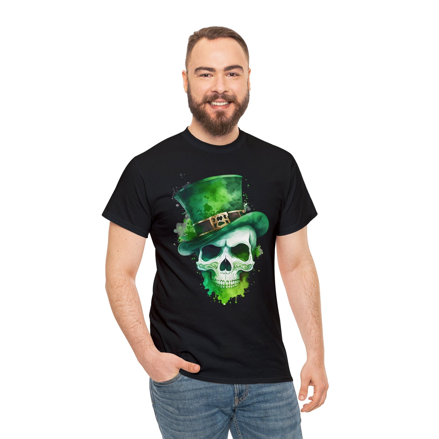 St. Patty's Skull Unisex Heavy Cotton Tee