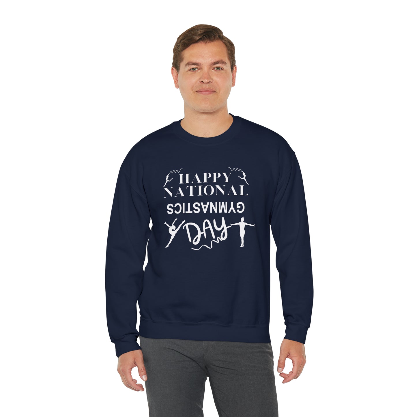 Happy National Gymnastics Day Unisex Heavy Blend™ Crewneck Sweatshirt