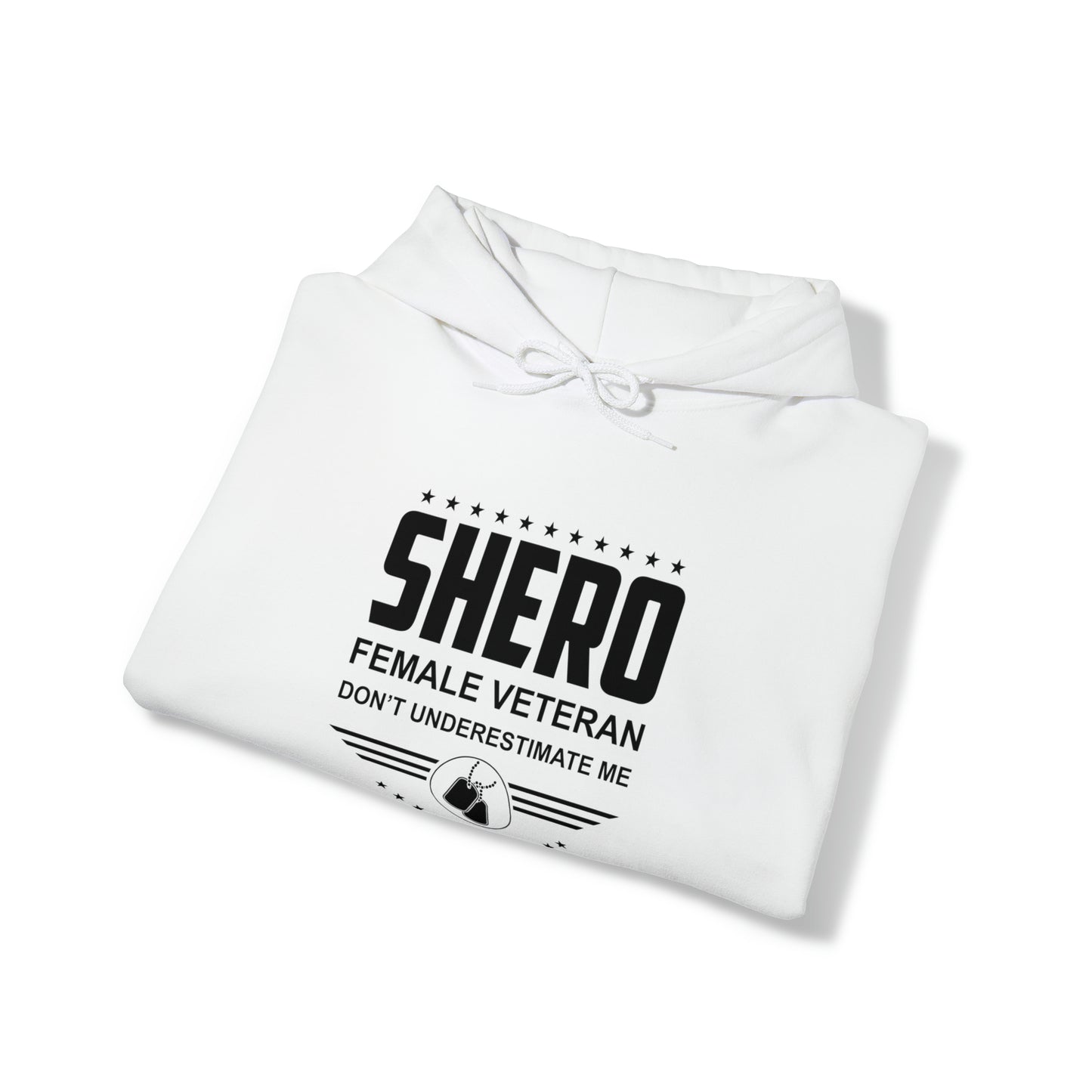 SHERO Female Veteran Unisex Heavy Blend™ Hooded Sweatshirt