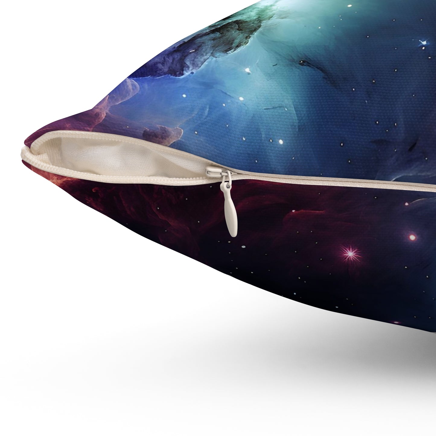 Cosmic Nebula Polyester Square Pillow