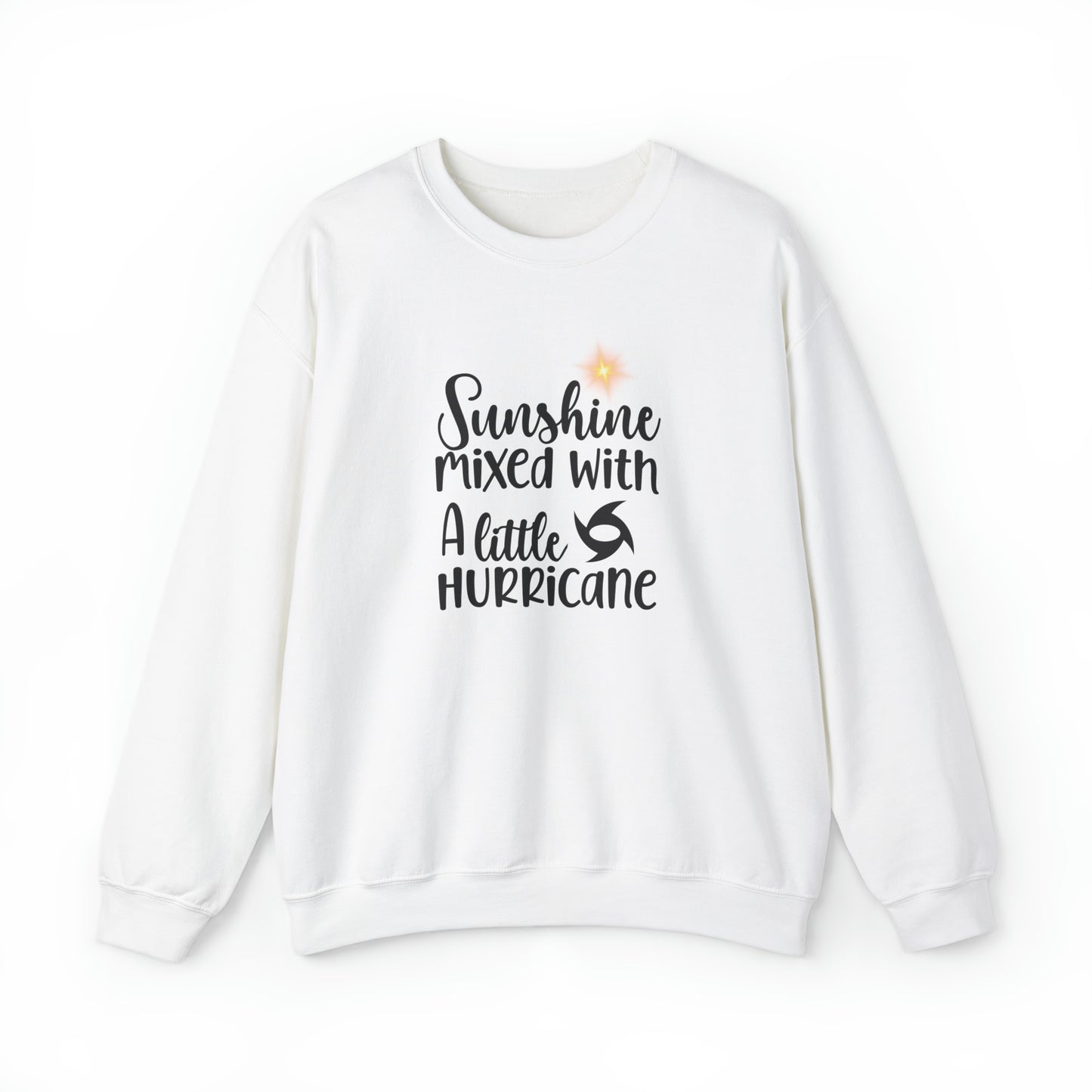 Sunshine Mixed with a Little Hurricane Unisex Heavy Blend™ Crewneck Sweatshirt