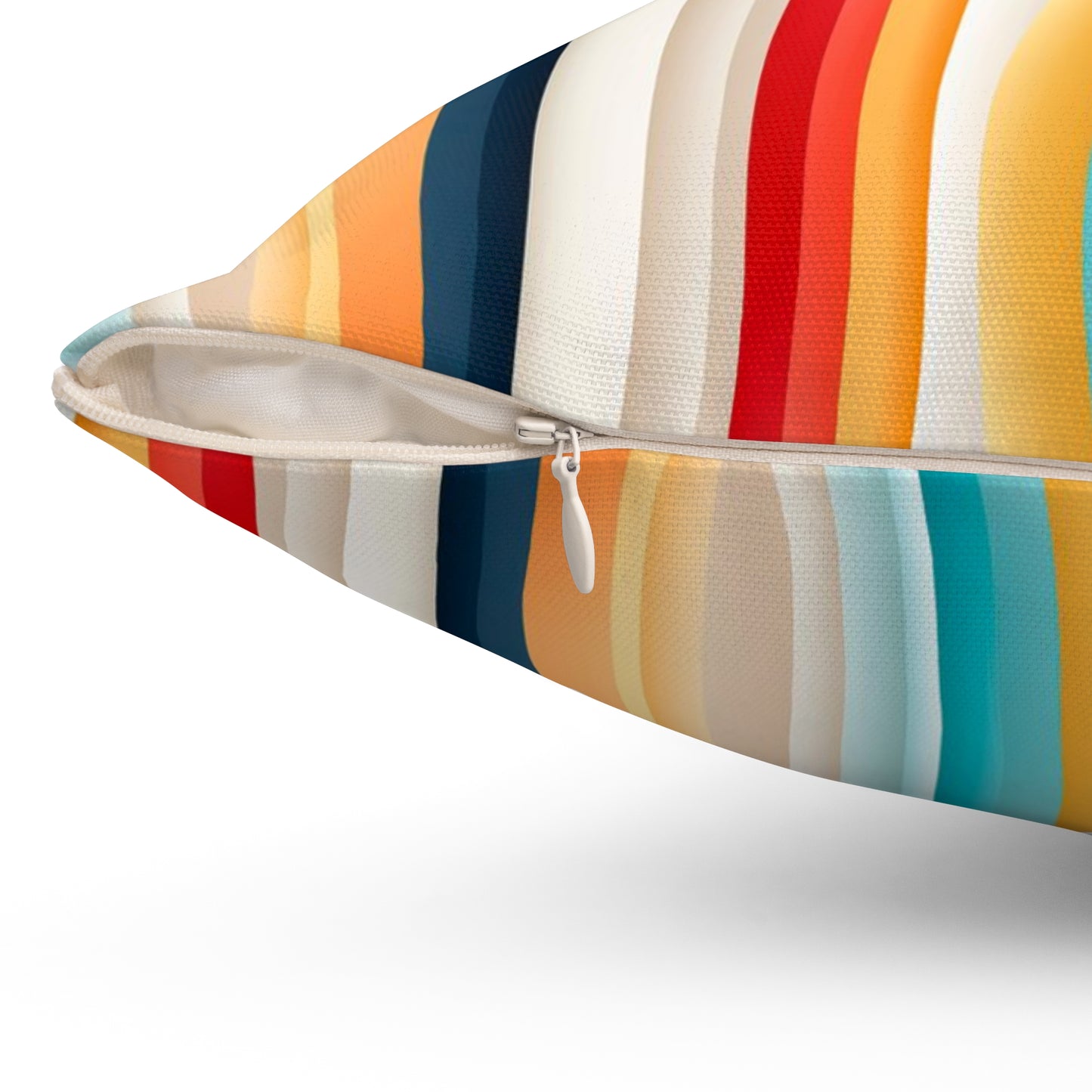 Color wave Fusion Spun Polyester Square Pillow