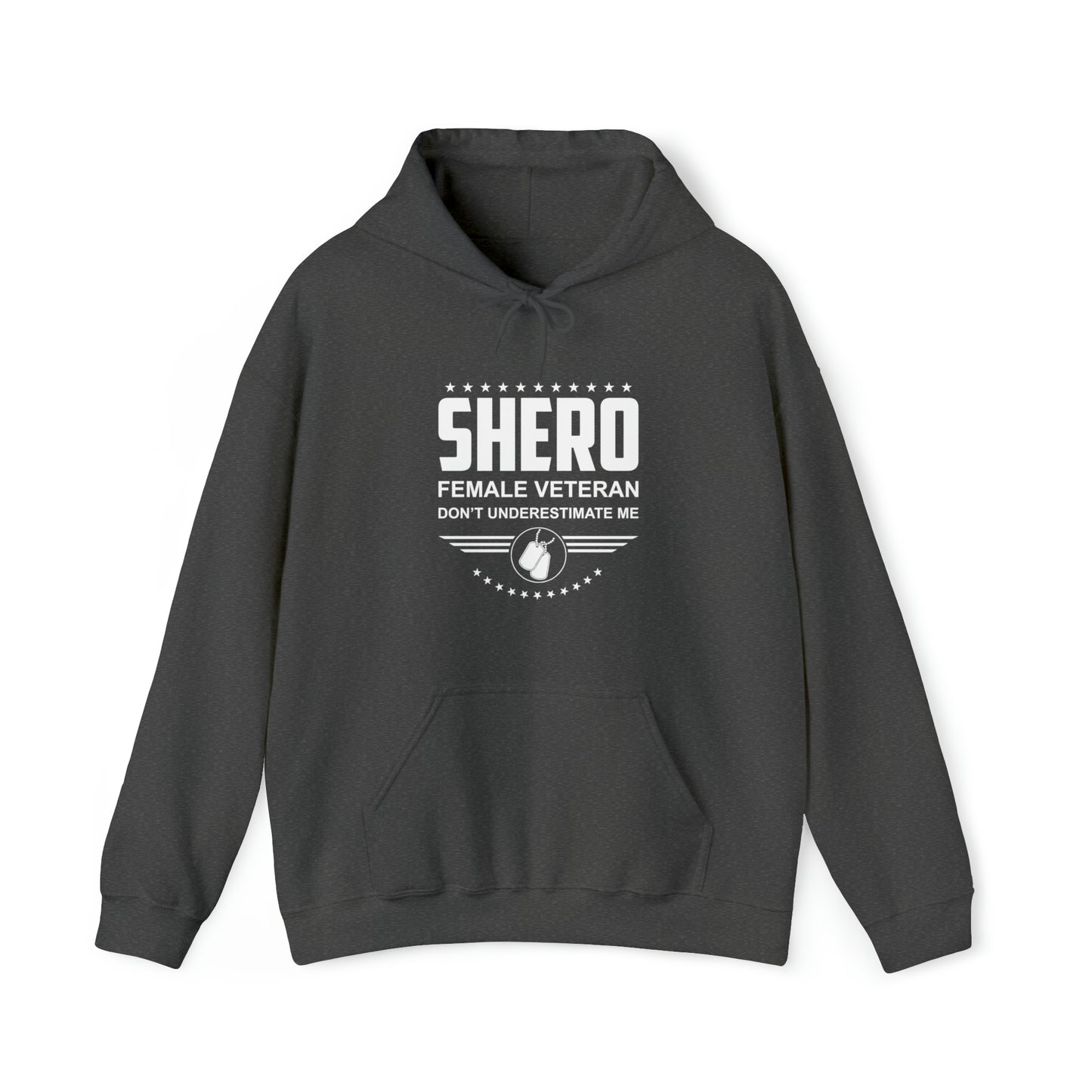 SHERO Female Veteran Unisex Heavy Blend™ Hooded Sweatshirt