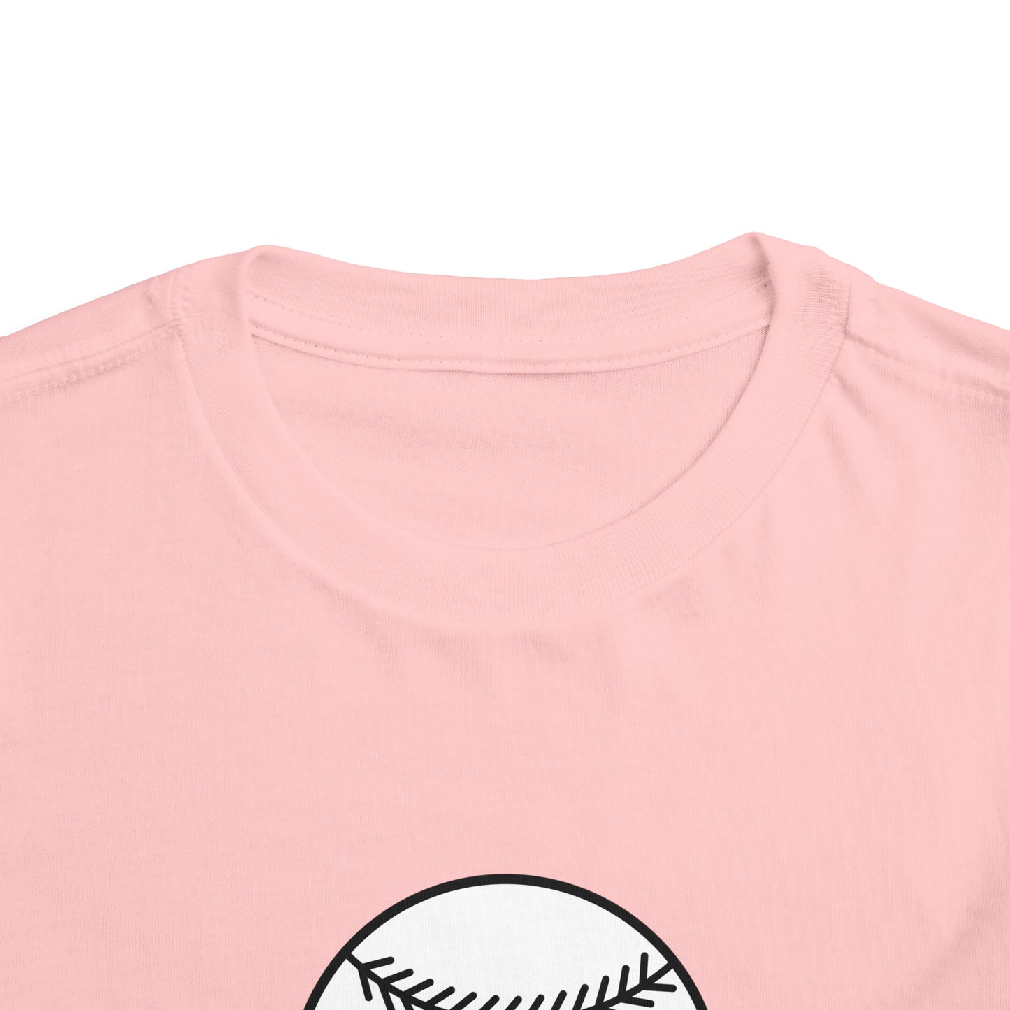 Little Sister Biggest Fan baseball Toddler Short Sleeve Tee