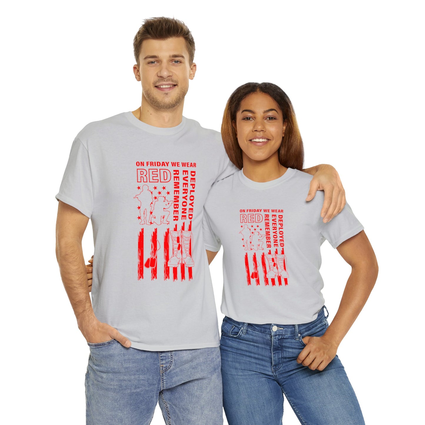 I Wear R.E.D. on Fridays Unisex Heavy Cotton Tee