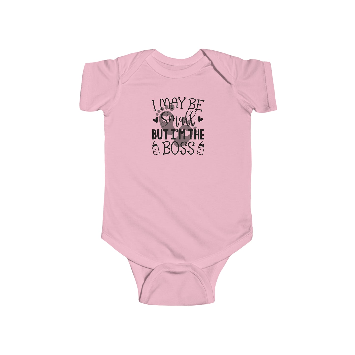 I May Be Small but Im the Boss Infant Fine Jersey Bodysuit