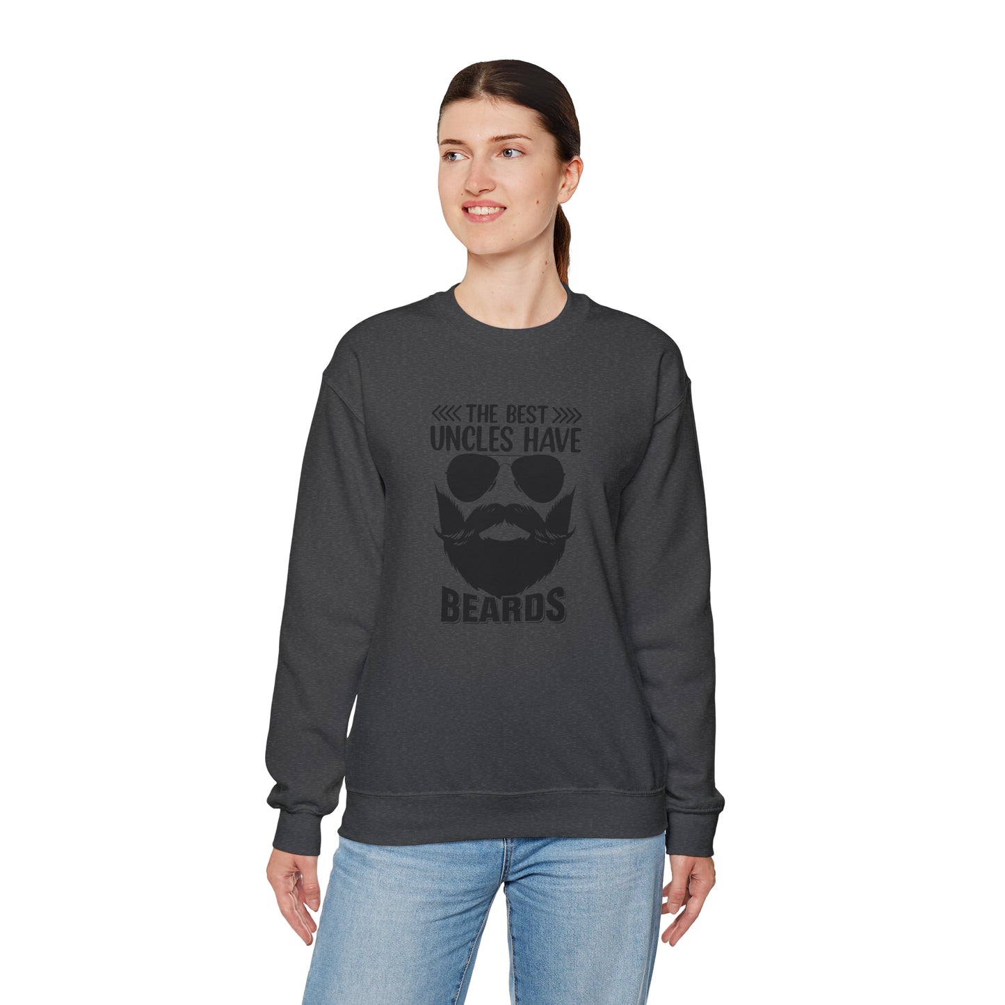 The Best Uncles Have Beards Unisex Heavy Blend™ Crewneck Sweatshirt