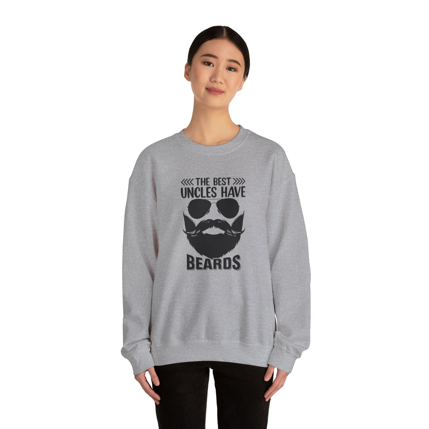 The Best Uncles Have Beards Unisex Heavy Blend™ Crewneck Sweatshirt