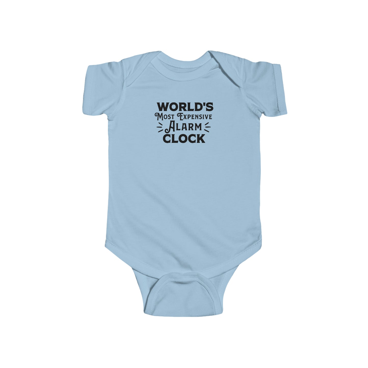 Worlds Most Expensive Alarm Clock Infant Fine Jersey Bodysuit
