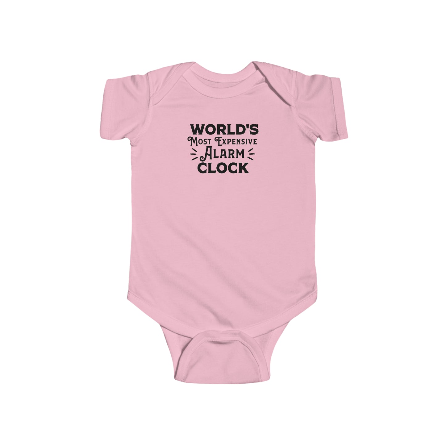 Worlds Most Expensive Alarm Clock Infant Fine Jersey Bodysuit
