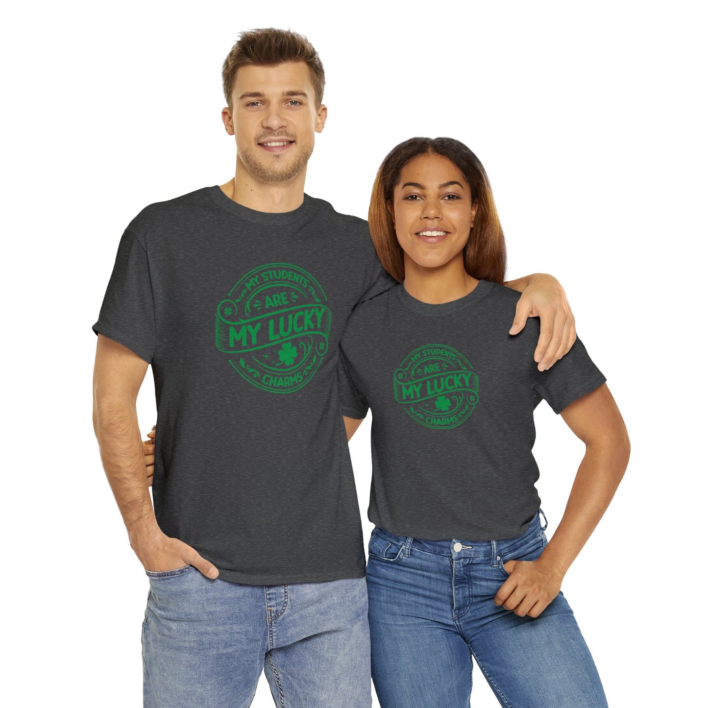My Students Are My Lucky Charms St Patricks day shirt Unisex Heavy Cotton Tee