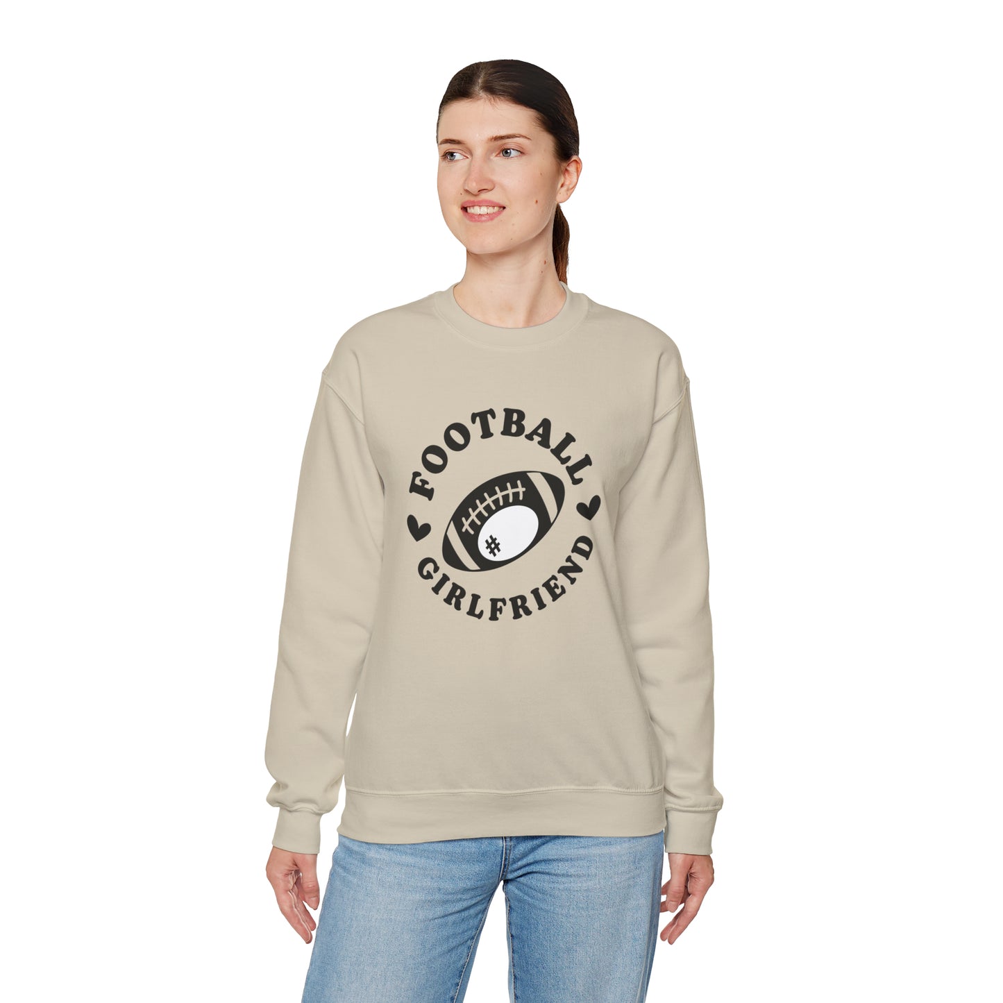 Football Girlfriend Unisex Heavy Blend™ Crewneck Sweatshirt