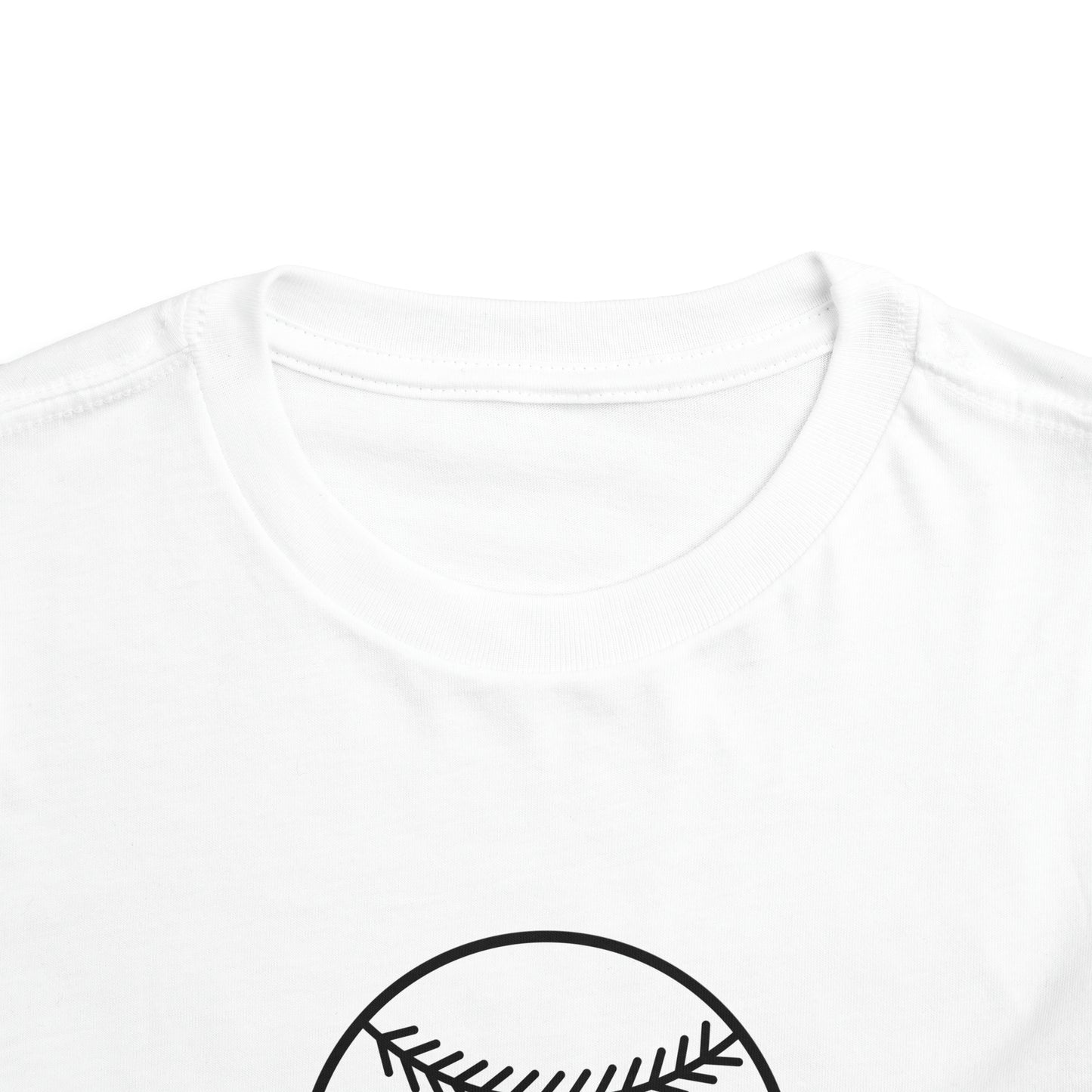 Little Brother Biggest Fan baseball Toddler Short Sleeve Tee
