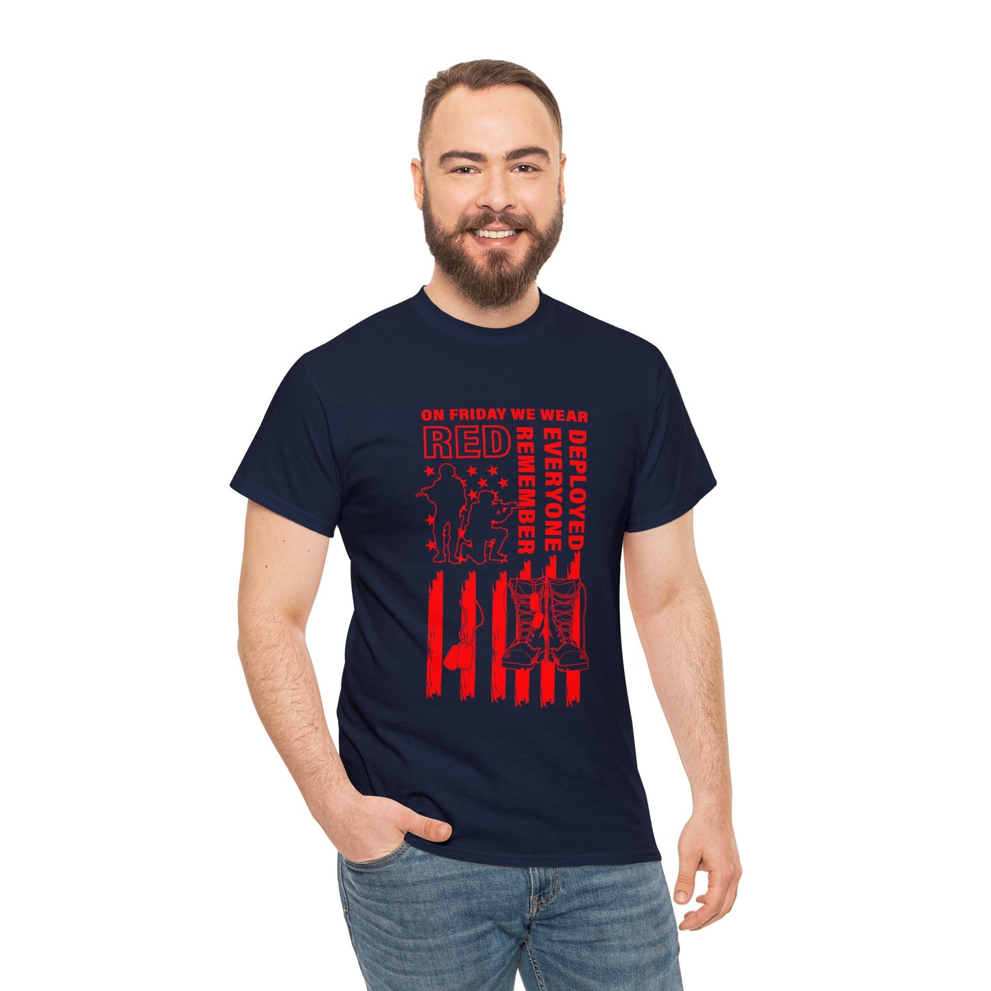 I Wear R.E.D. on Fridays Unisex Heavy Cotton Tee