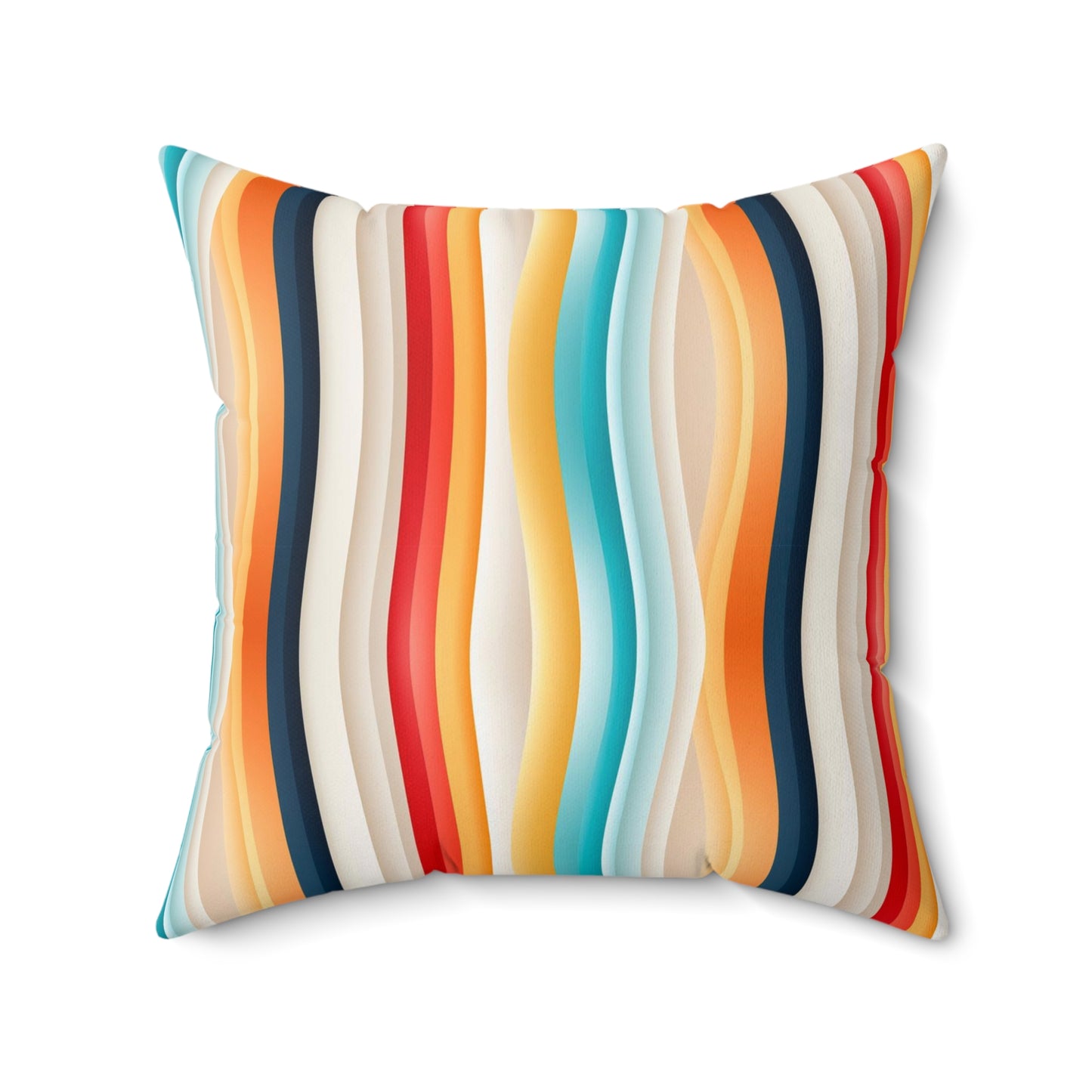 Color wave Fusion Spun Polyester Square Pillow