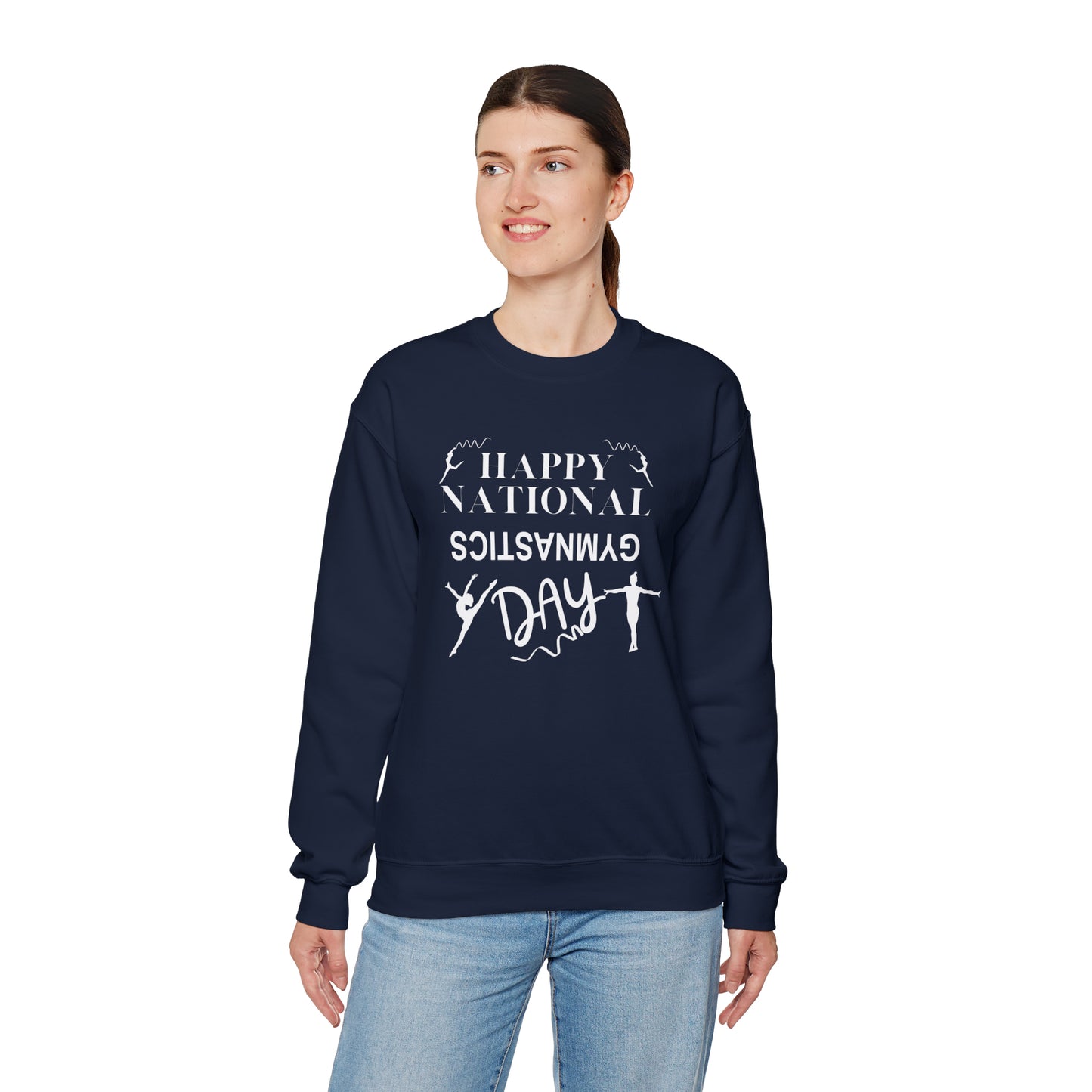 Happy National Gymnastics Day Unisex Heavy Blend™ Crewneck Sweatshirt