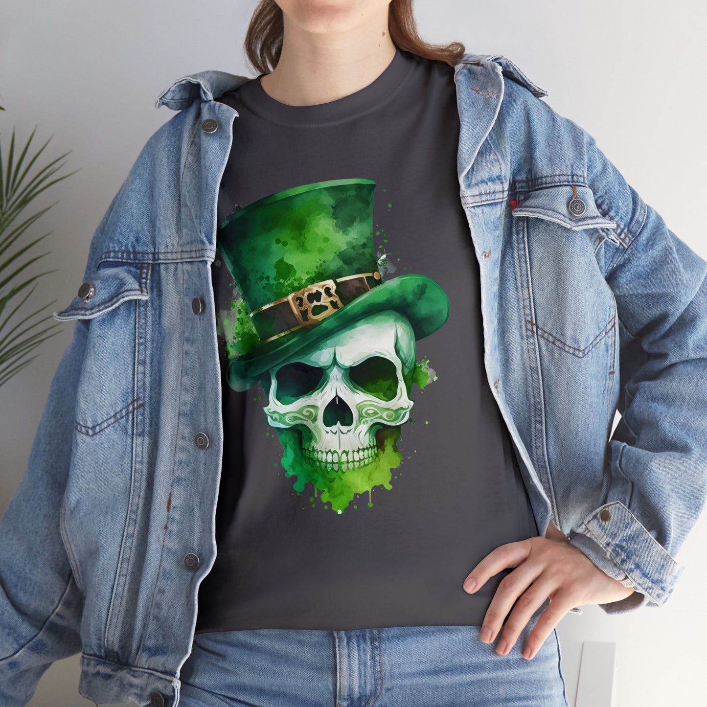 St. Patty's Skull Unisex Heavy Cotton Tee