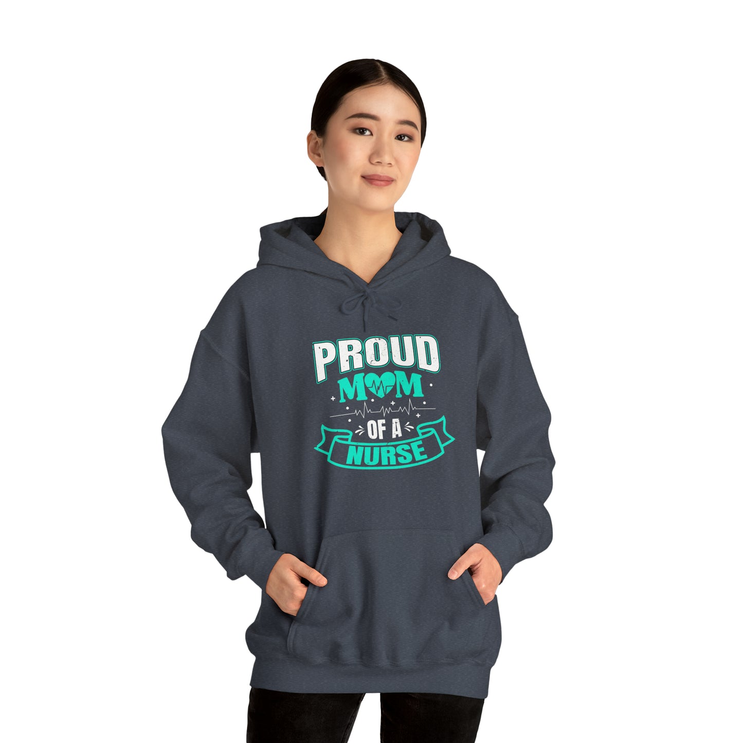 Proud Mom of a Nurse Unisex Heavy Blend™ Hooded Sweatshirt