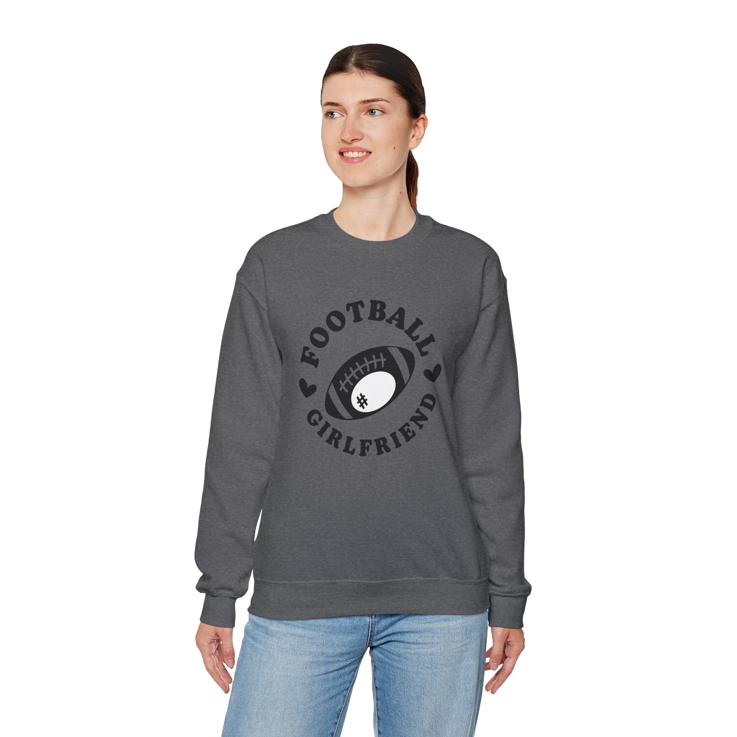 Football Girlfriend Unisex Heavy Blend™ Crewneck Sweatshirt
