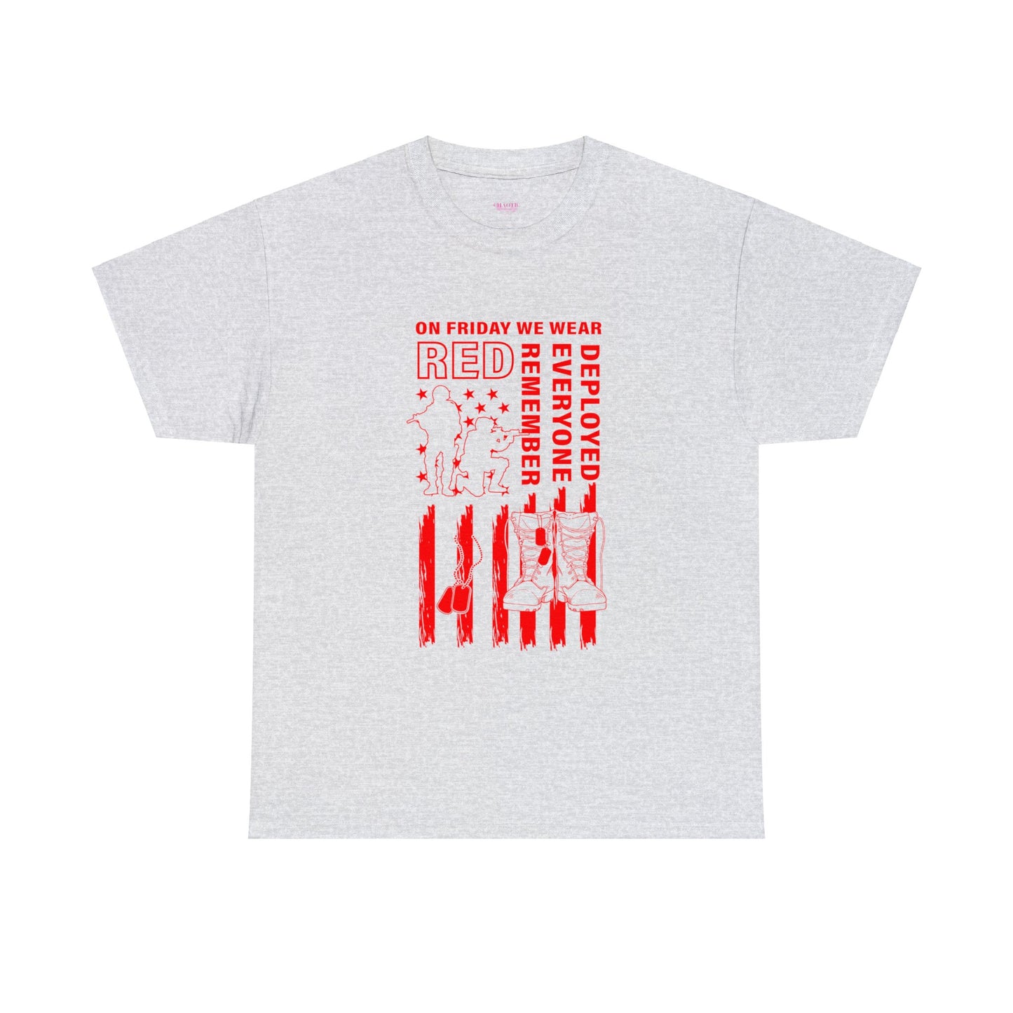I Wear R.E.D. on Fridays Unisex Heavy Cotton Tee