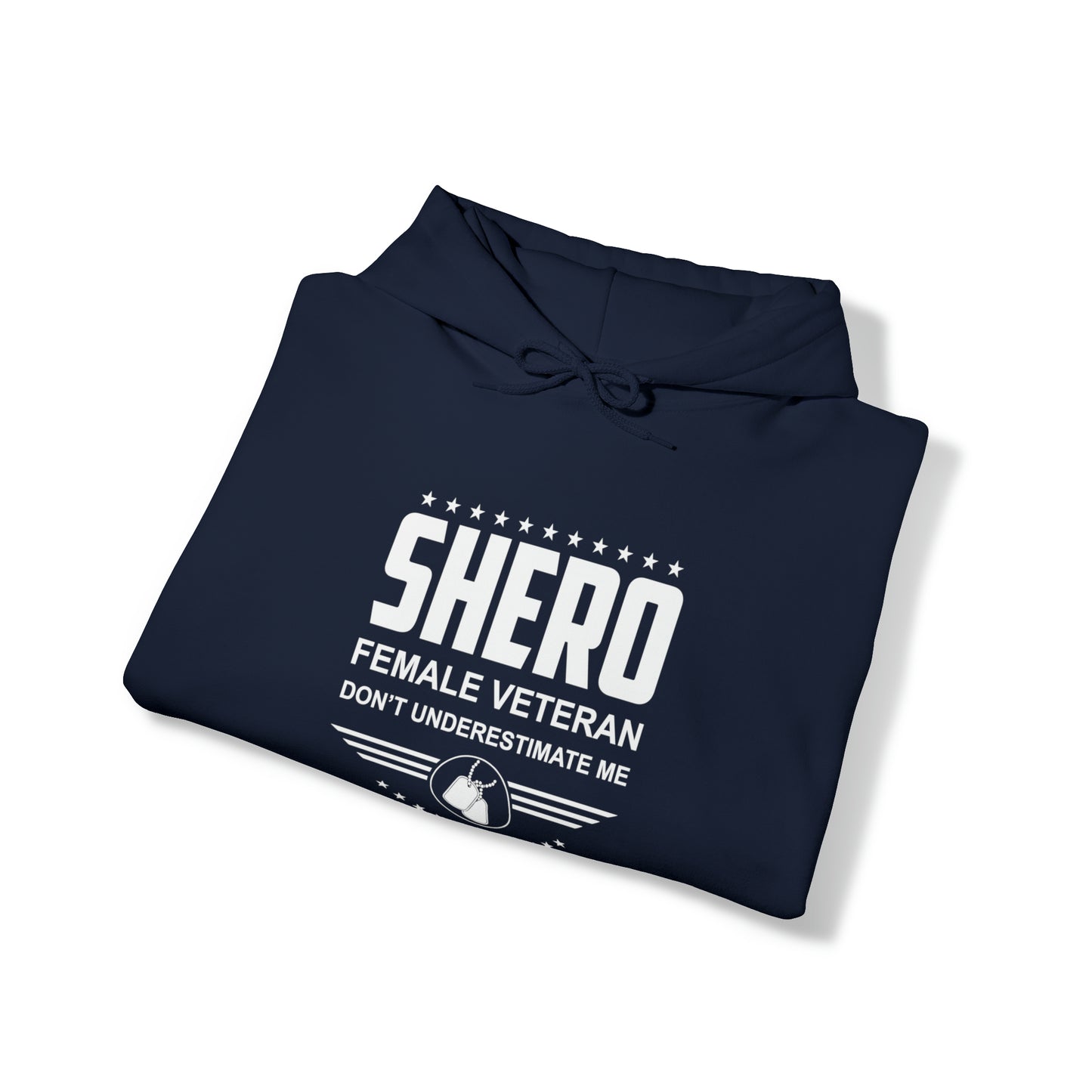 SHERO Female Veteran Unisex Heavy Blend™ Hooded Sweatshirt