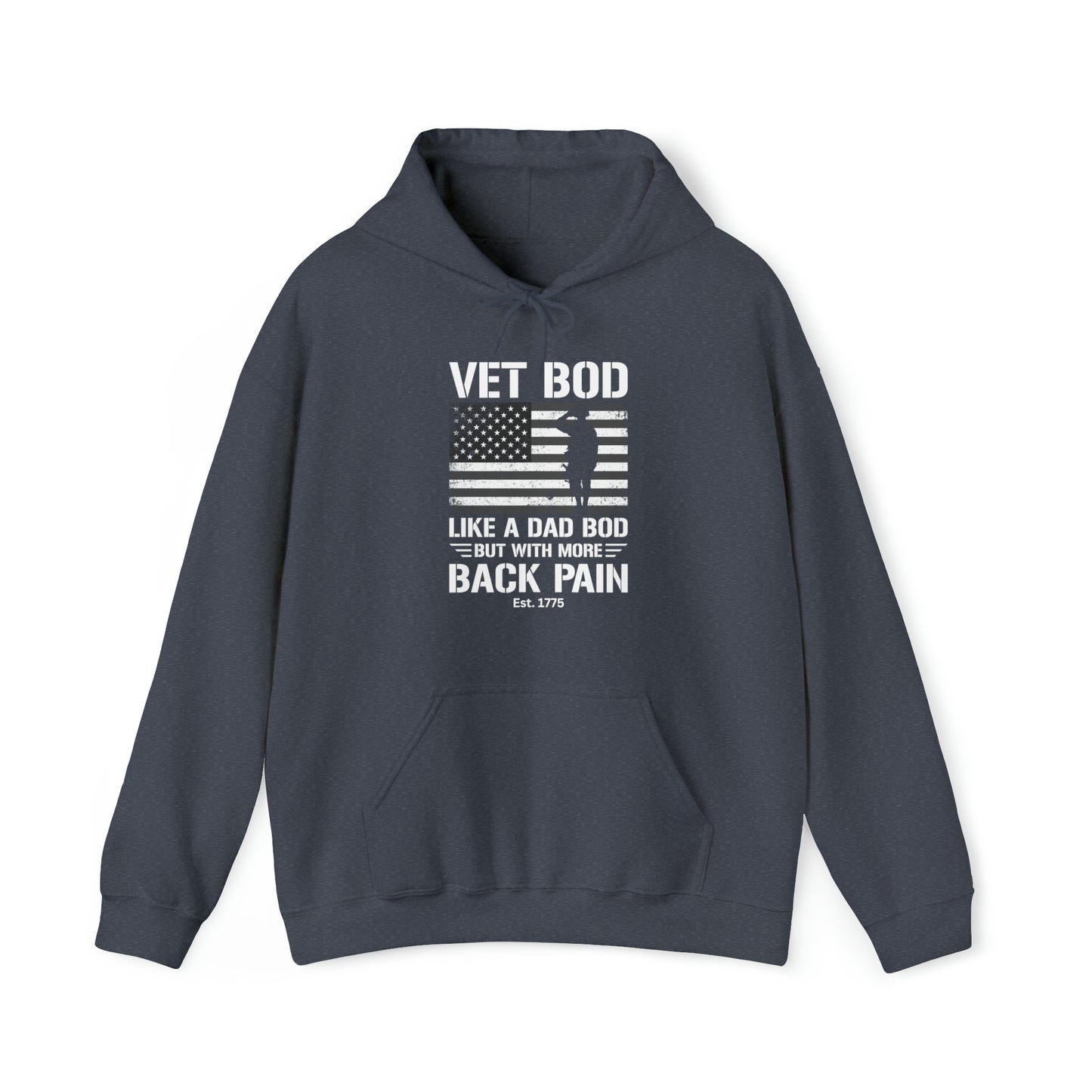 Veteran Bod Dad Bod Unisex Heavy Blend™ Hooded Sweatshirt