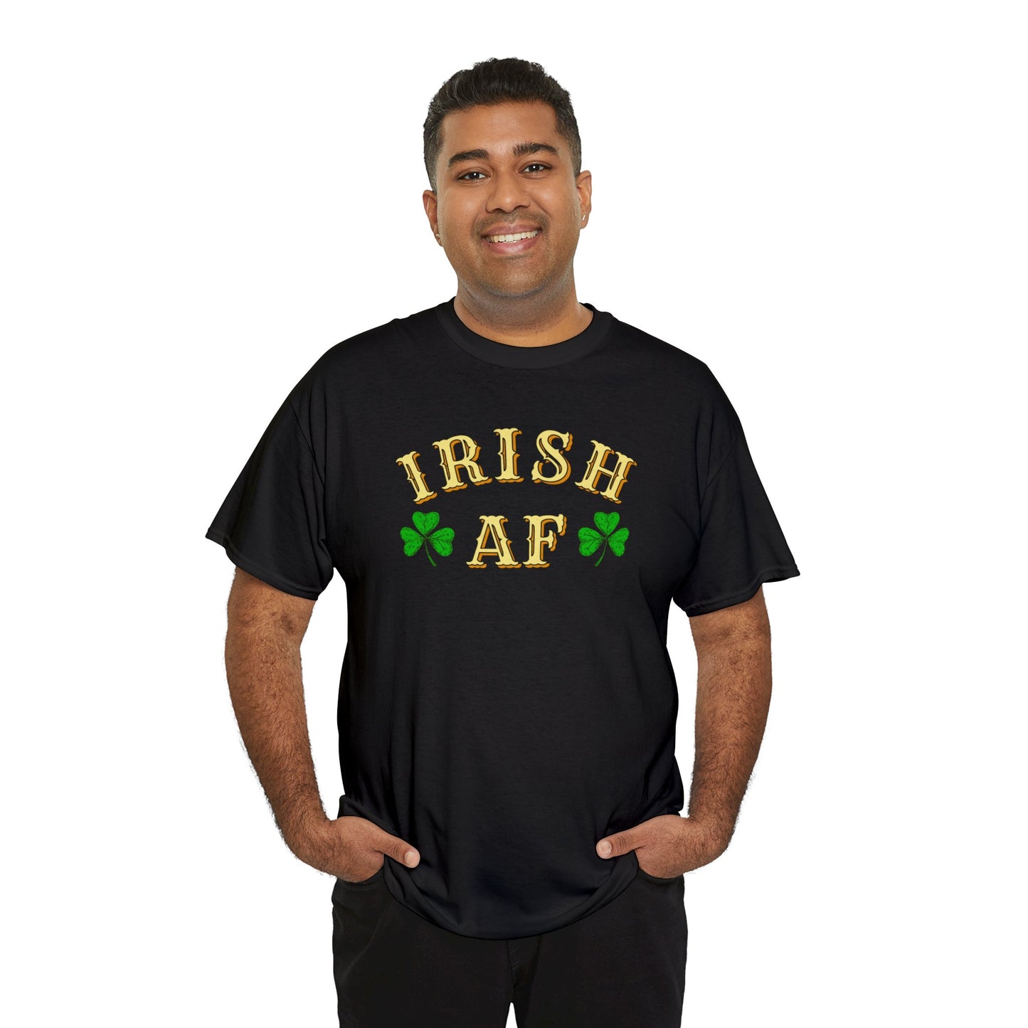 Irish AF St Patricks Day Unisex Heavy Cotton Tee
