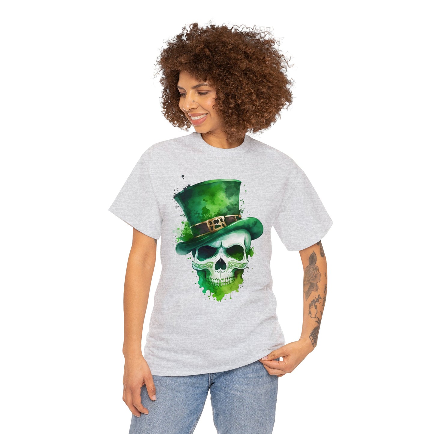St. Patty's Skull Unisex Heavy Cotton Tee