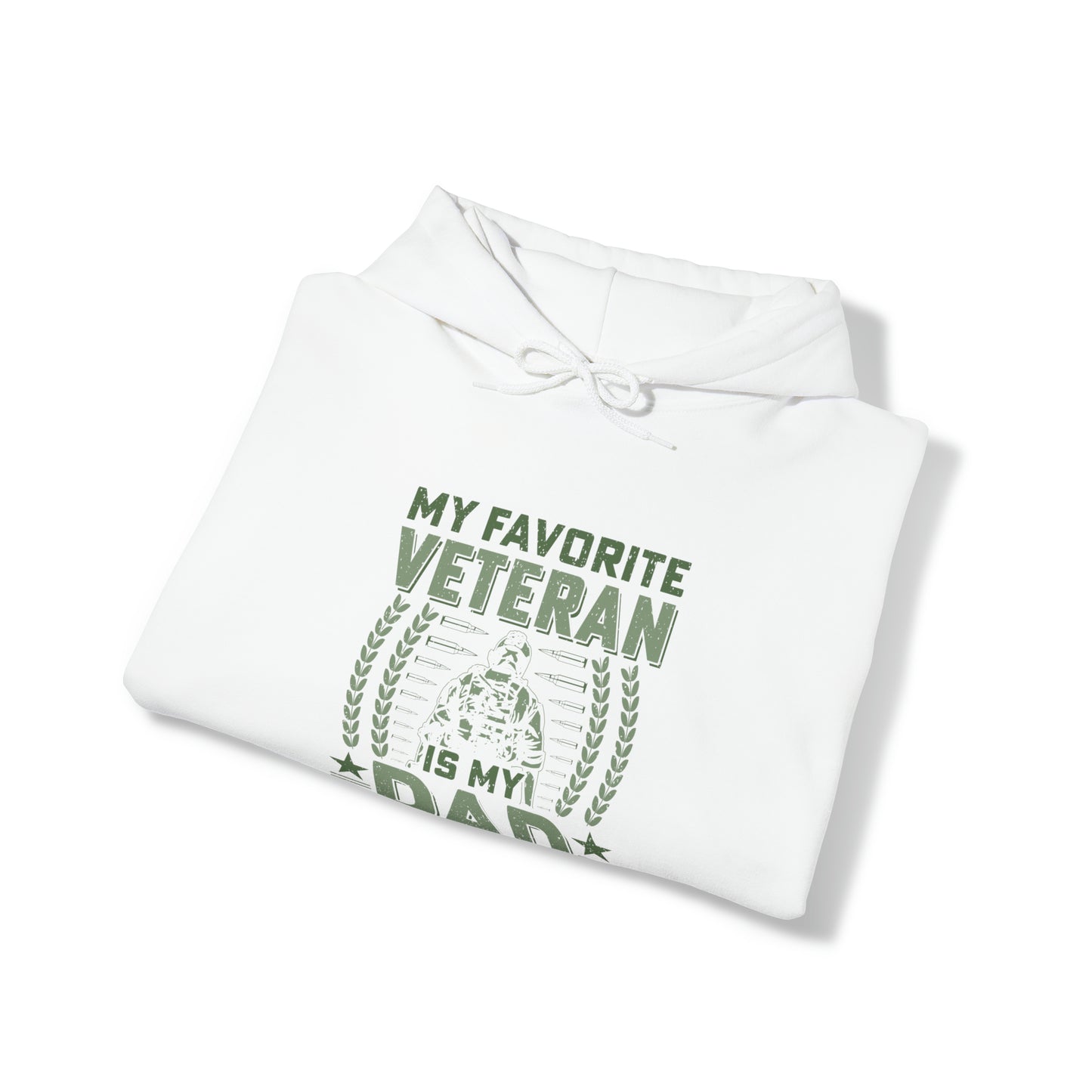 My Favorite Veteran is my Dad Unisex Heavy Blend™ Hooded Sweatshirt