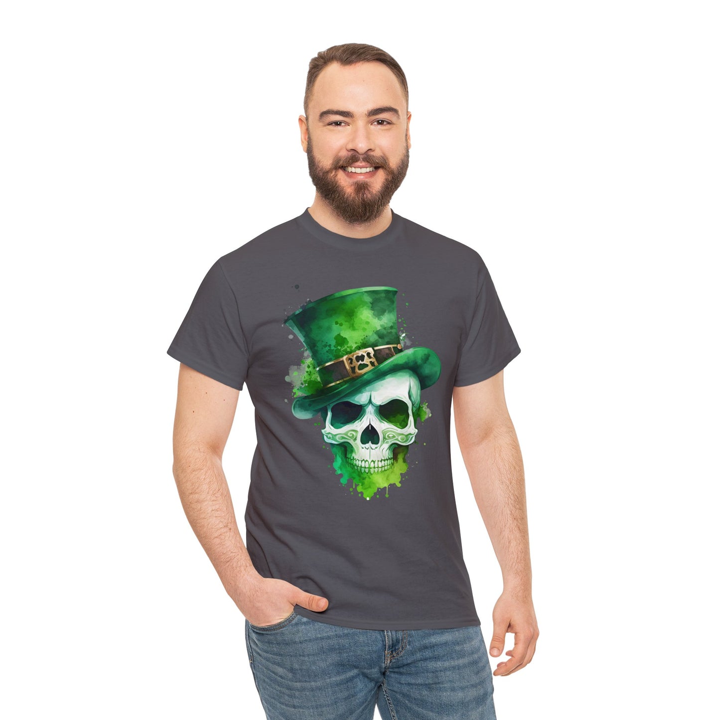 St. Patty's Skull Unisex Heavy Cotton Tee
