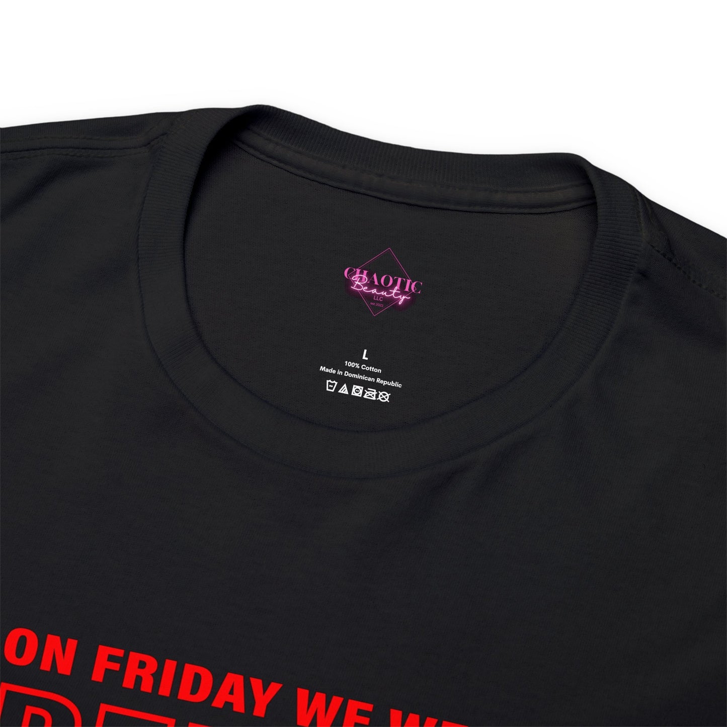 I Wear R.E.D. on Fridays Unisex Heavy Cotton Tee