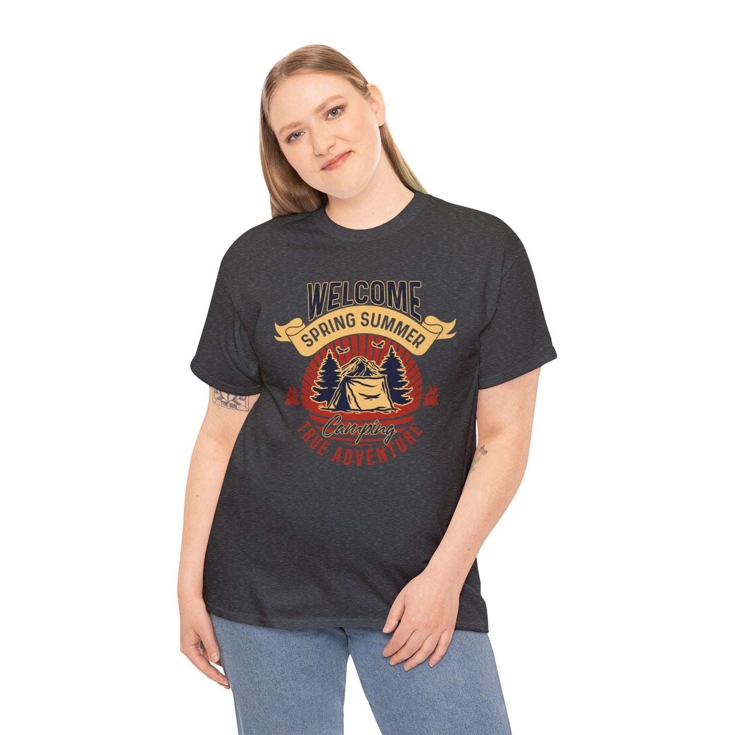 Welcome Spring Summer Adventures Unisex Heavy Cotton Tee