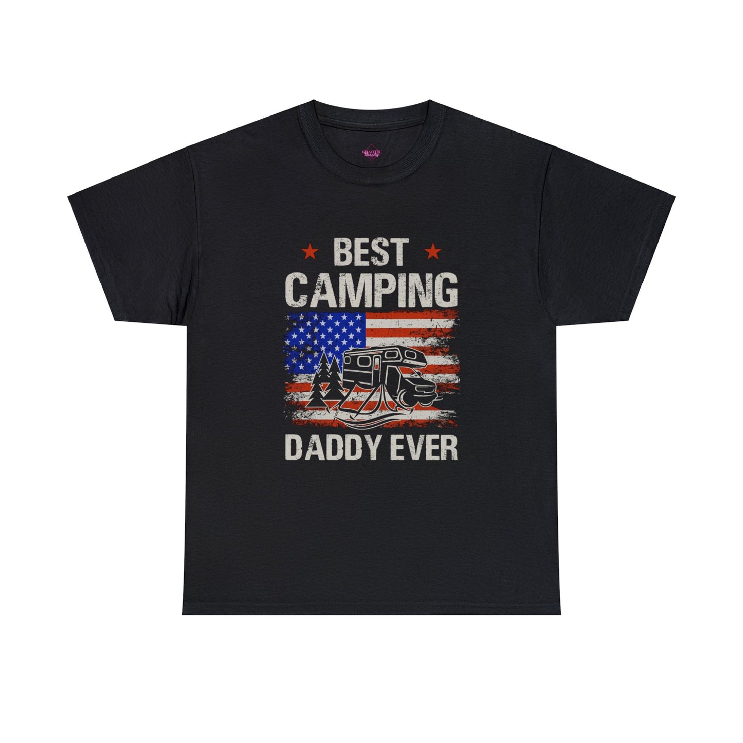 Best Camping Dad Ever Unisex Heavy Cotton Tee
