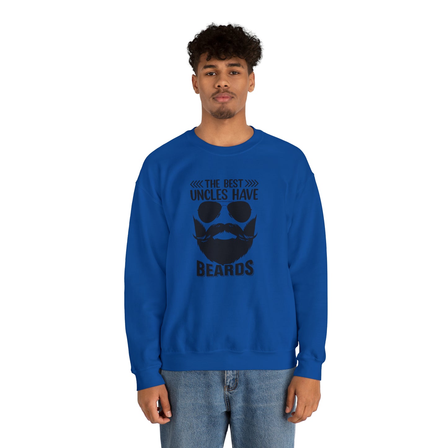 The Best Uncles Have Beards Unisex Heavy Blend™ Crewneck Sweatshirt