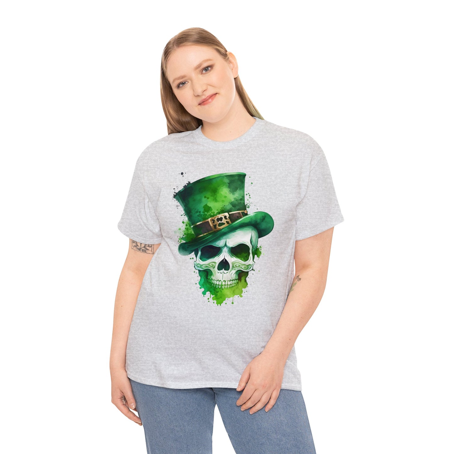 St. Patty's Skull Unisex Heavy Cotton Tee