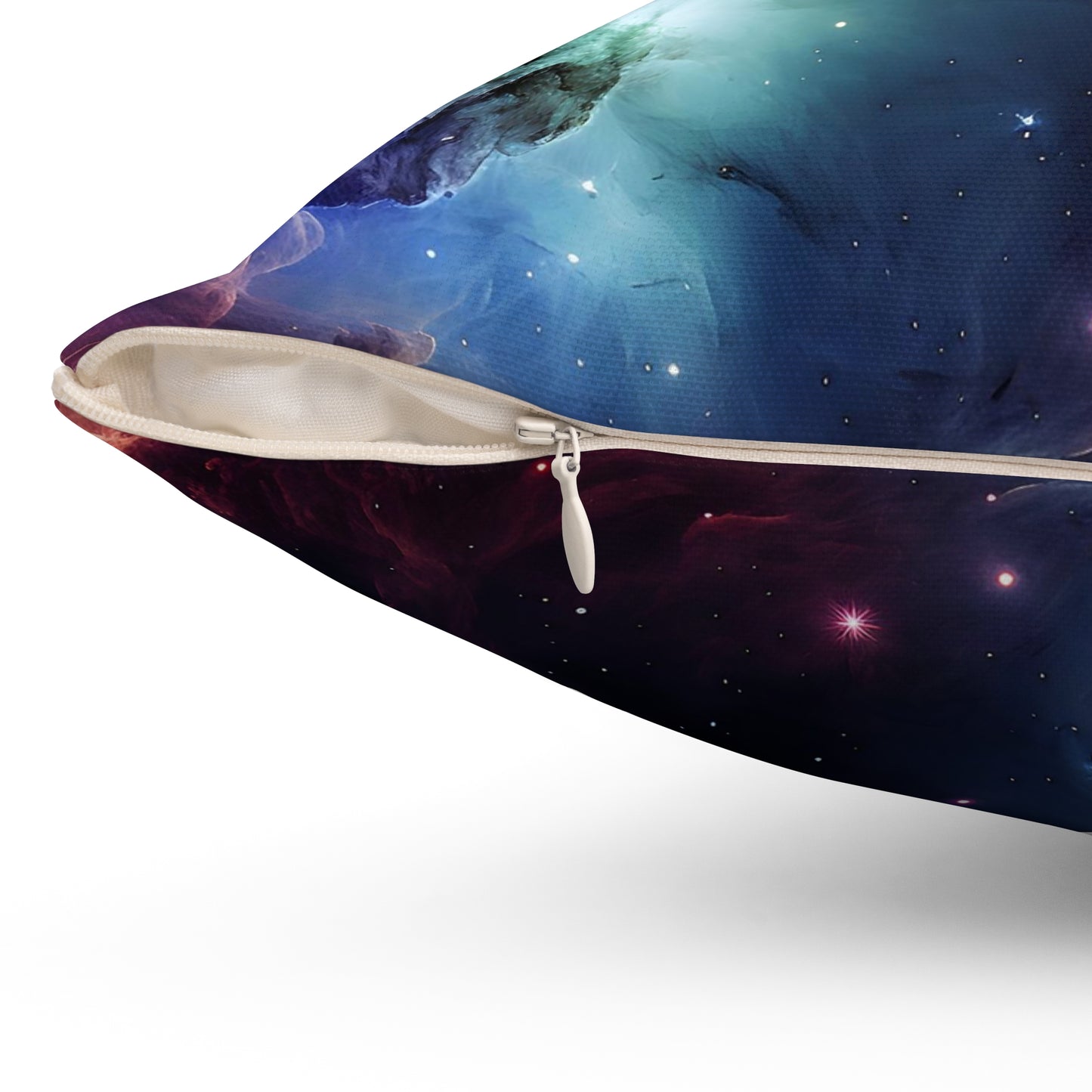 Cosmic Nebula Polyester Square Pillow