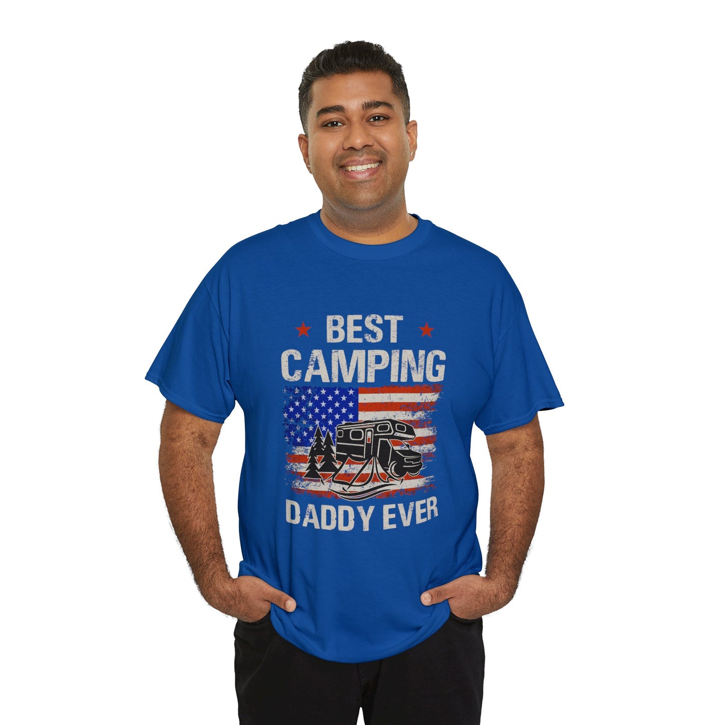 Best Camping Dad Ever Unisex Heavy Cotton Tee